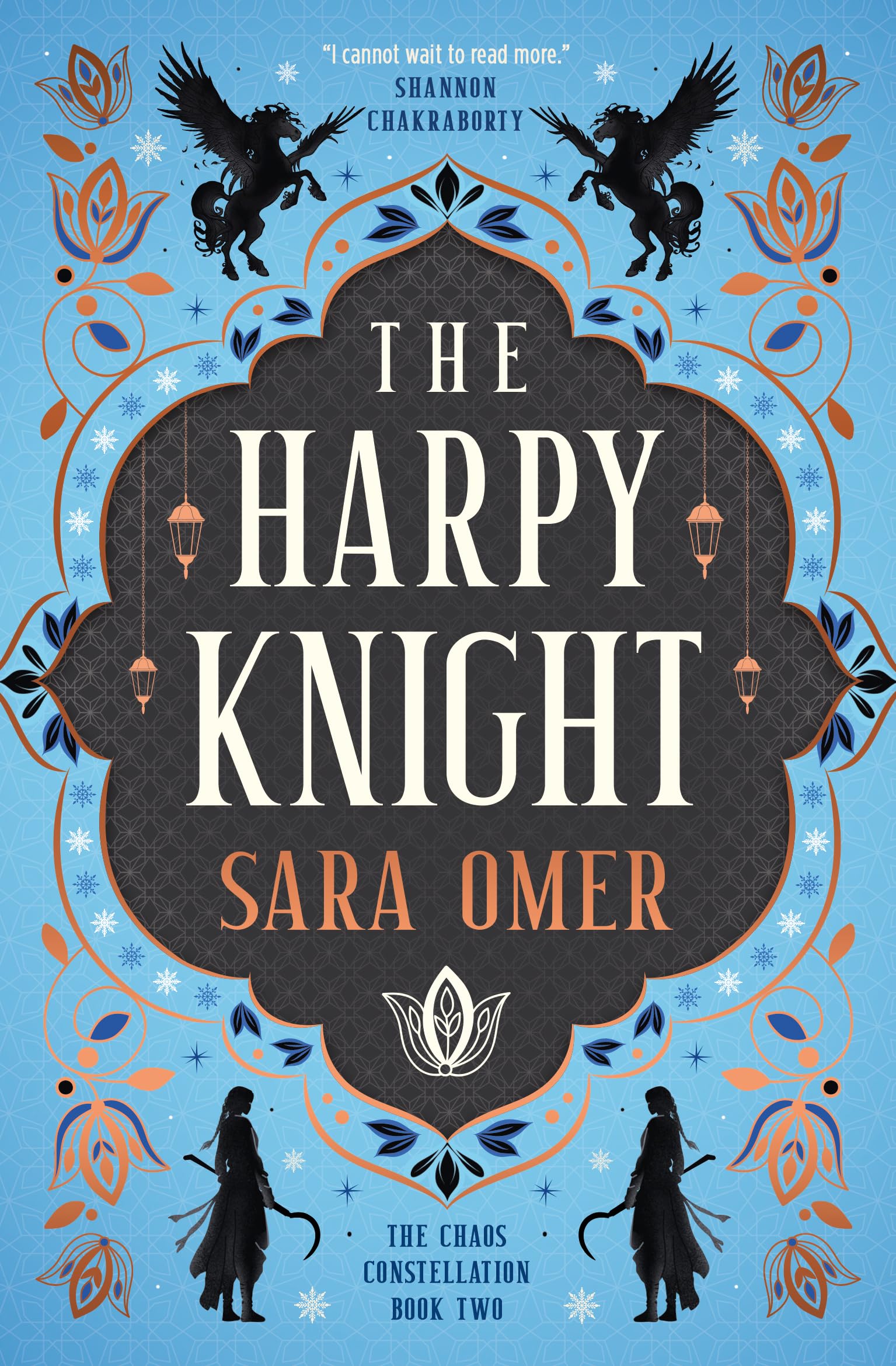 Front cover of the book 'The Harpy Knight (The Chaos Constellation)' by Sara Omer.