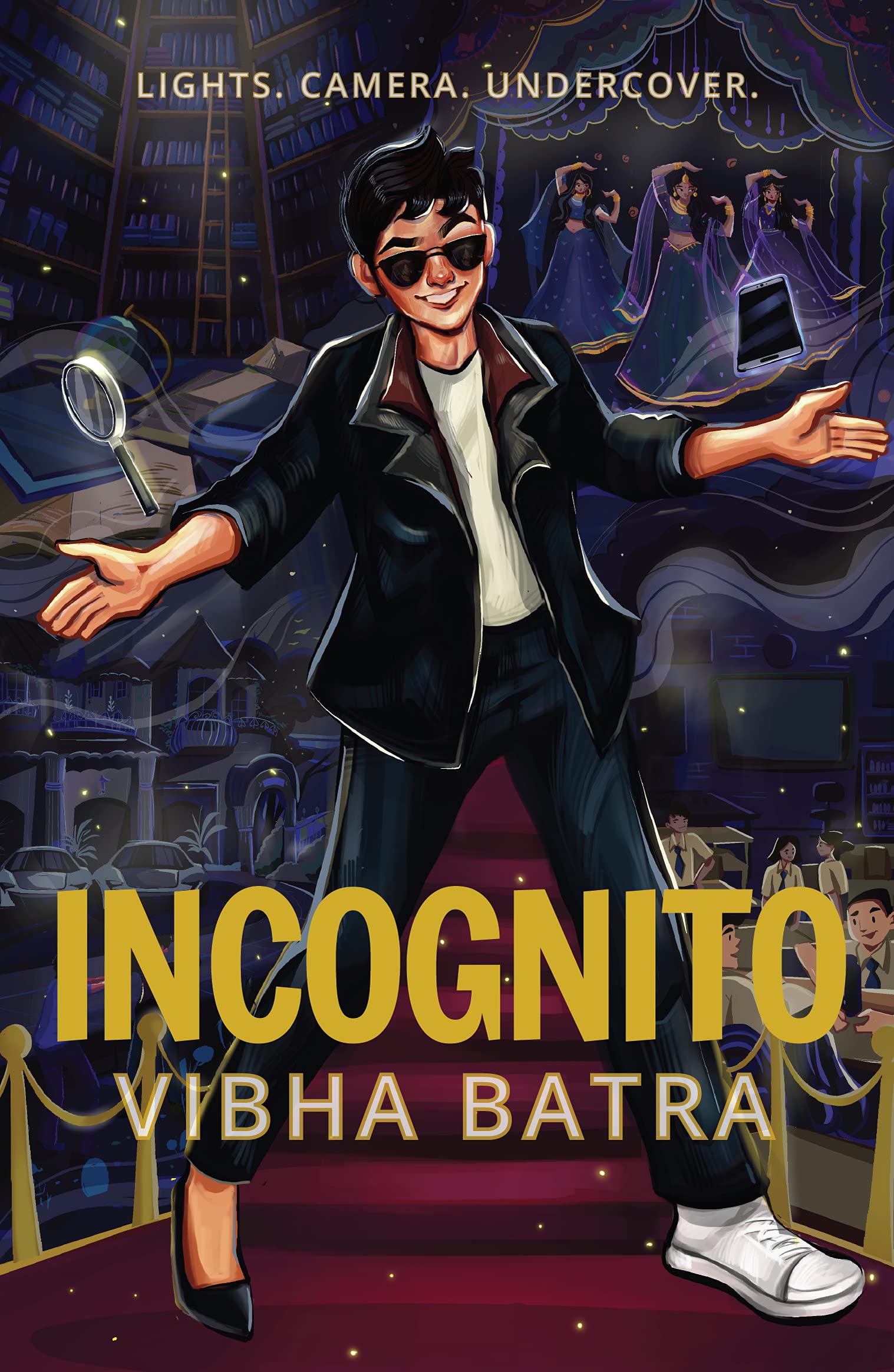 Front cover of the book 'Incognito - Vibha Batra - Lights, Camera, Undercover |' by Vibha Batra.
