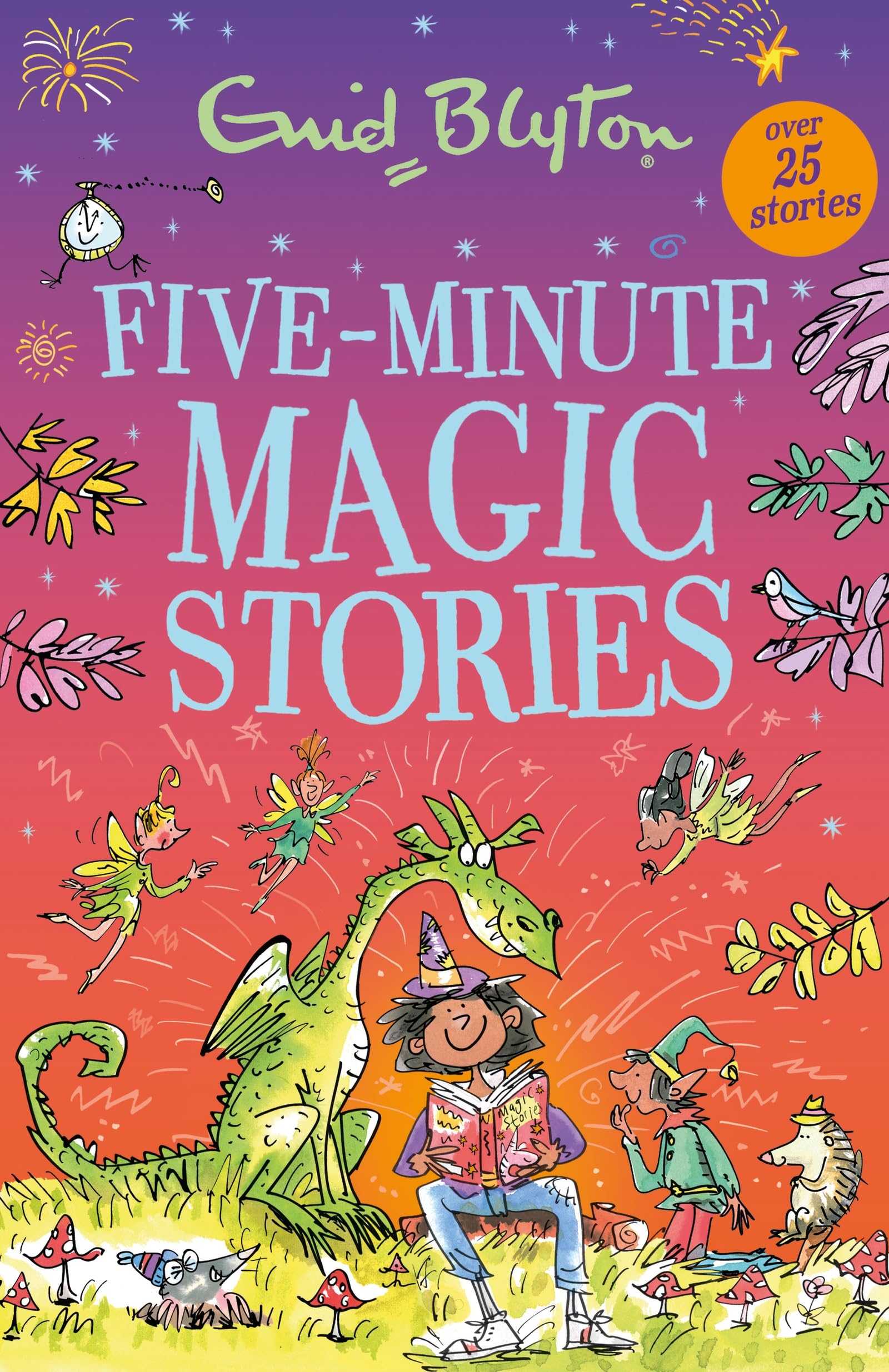 Front cover of the book 'Five-Minute Magic Stories' by Enid Blyton.