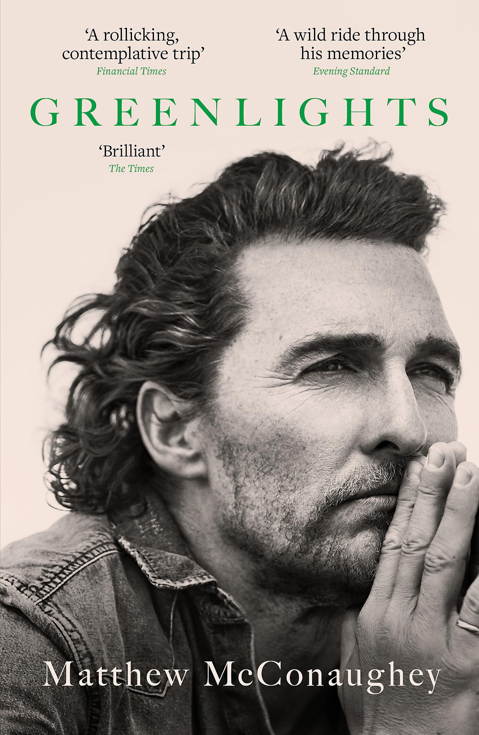 Front cover of the book 'Greenlights' by Matthew McConaughey.