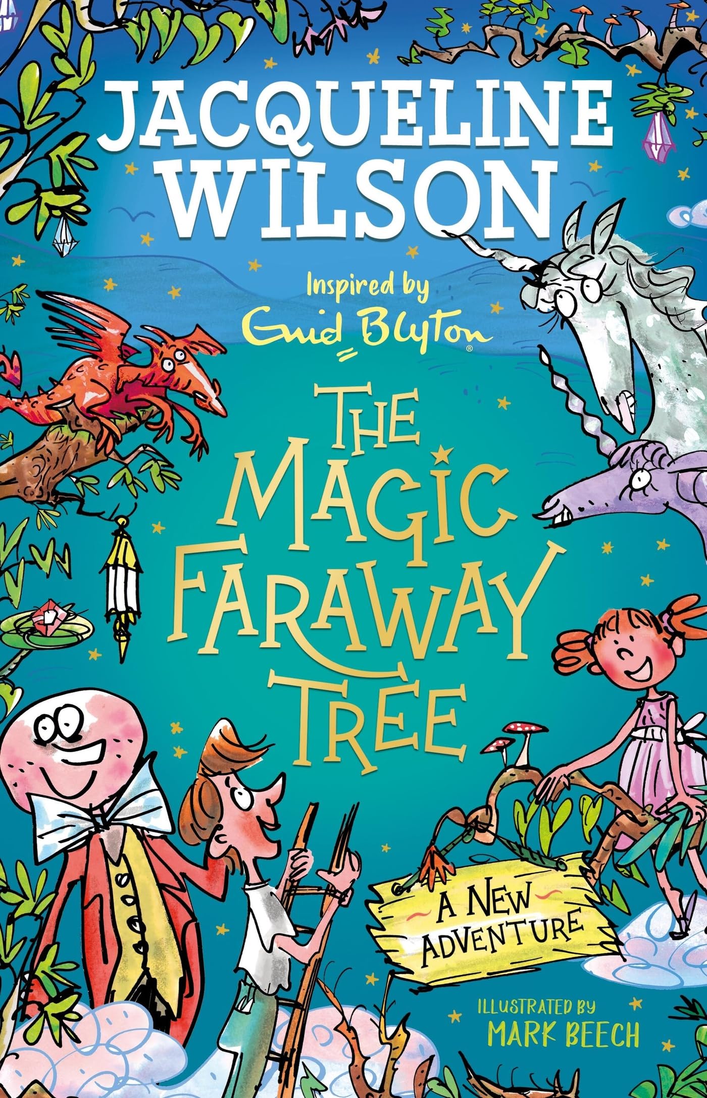 Front cover of the book 'The Magic Faraway Tree: A New Adventure' by Jacqueline Wilson.