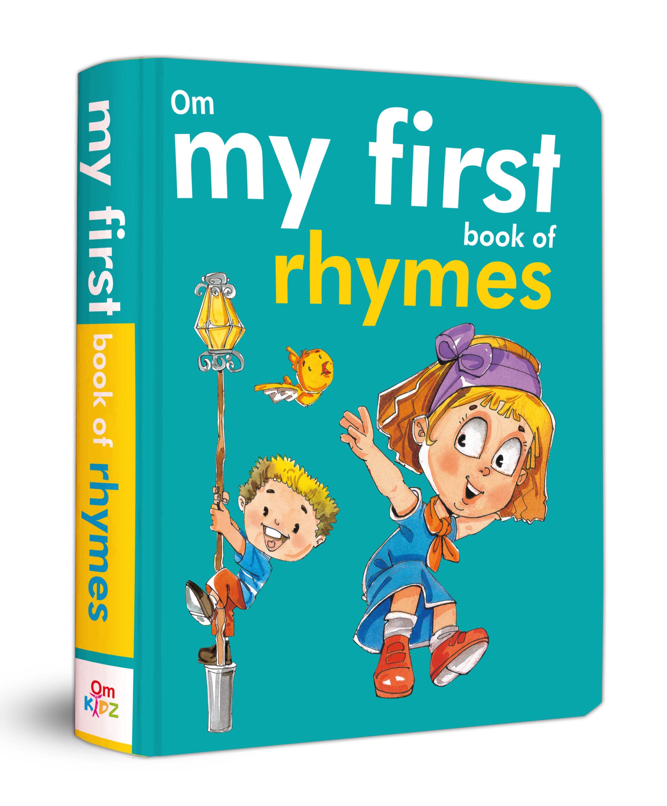 Front cover of the Board Book book 'My First Book of Rhymes NO AUTHOR' by Om Books.