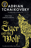 Front cover of the book 'The Tiger and the Wolf (Echoes of the Fall, 1)' by Adrian Tchaikovsky.