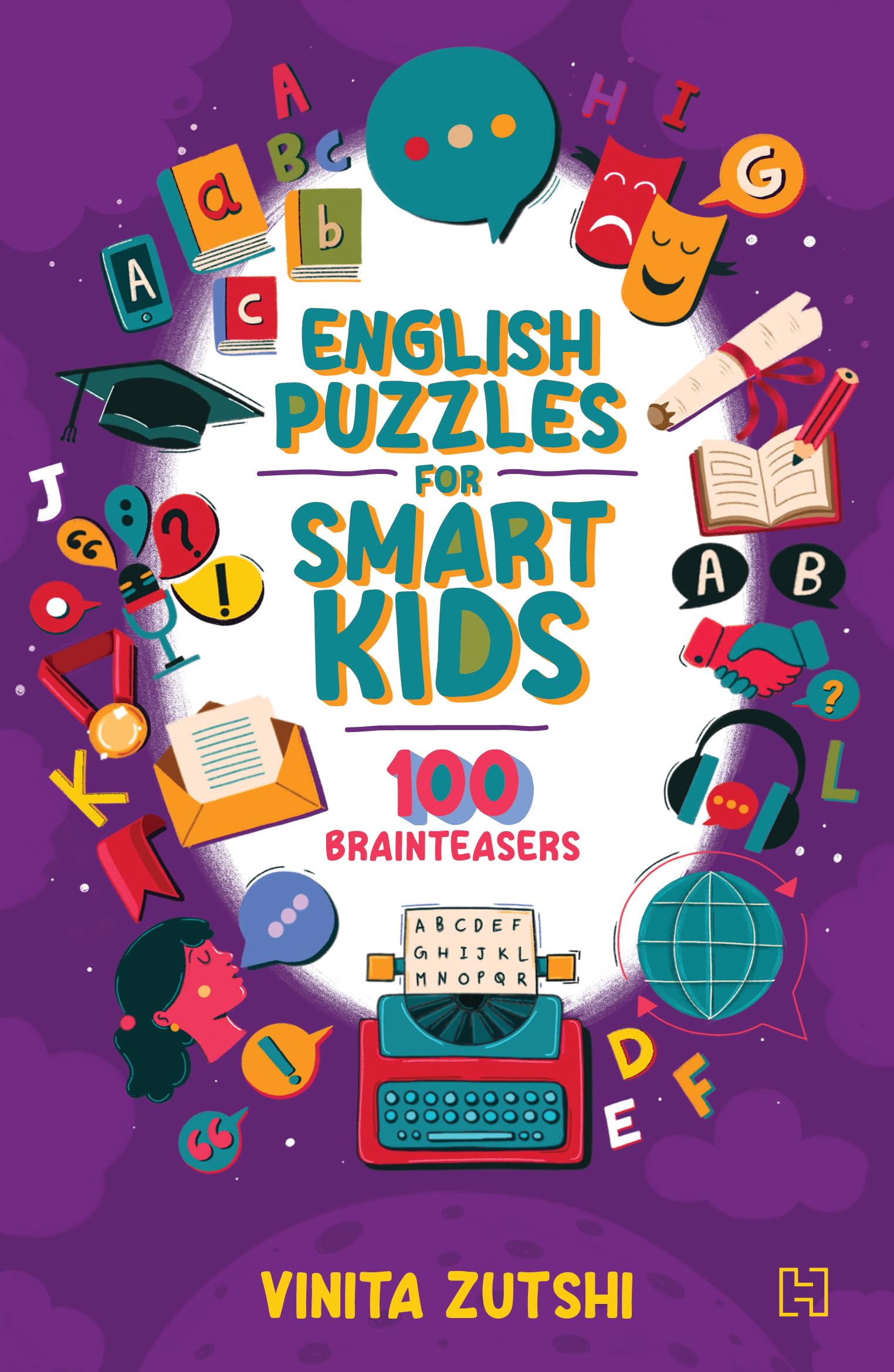 Front cover of the book 'Hachette India(Hachette India Children's Books) English Puzzles for Smart Kids' by Zutshi, Vinita.