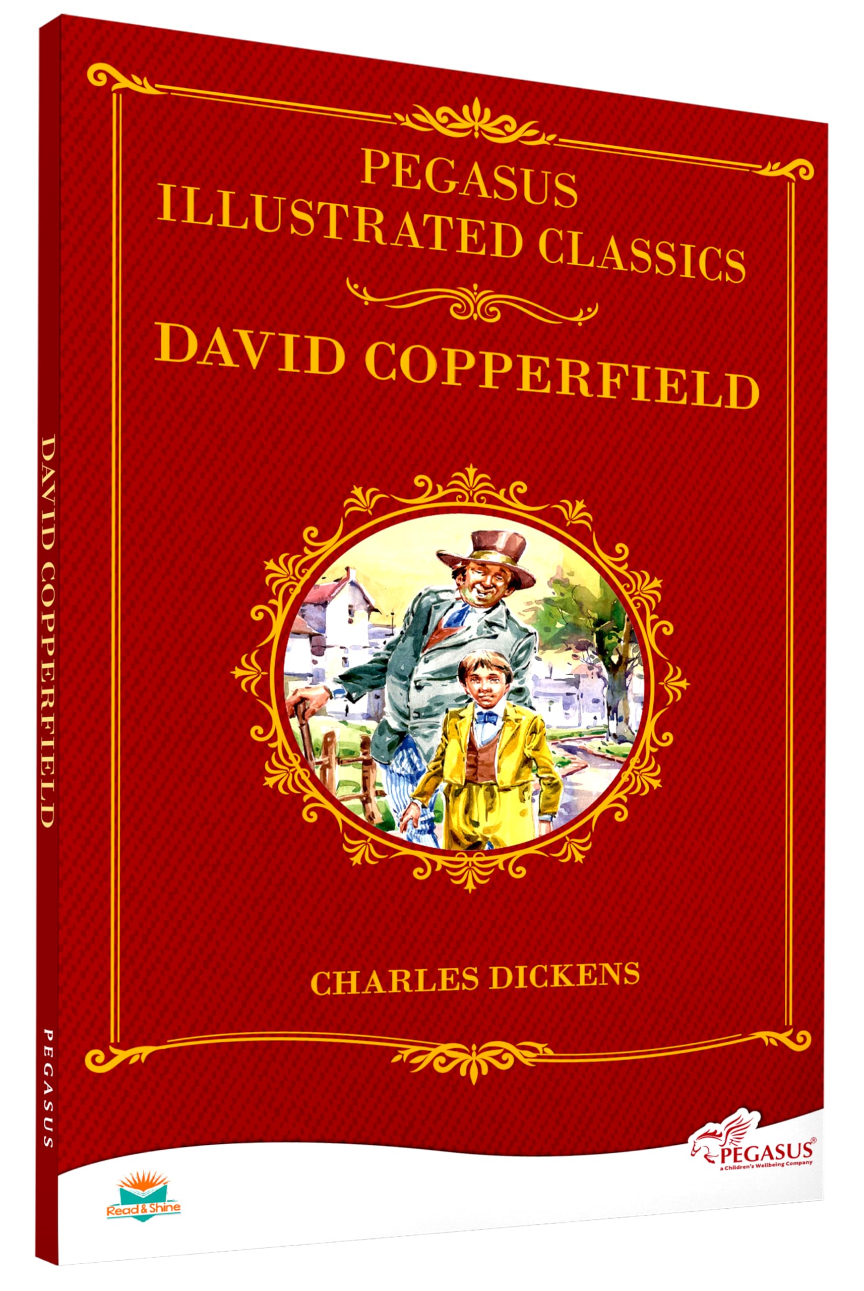 Front cover of the book 'David Copperfield (Pegasus Abridged Classics)' by Charles Dickens.