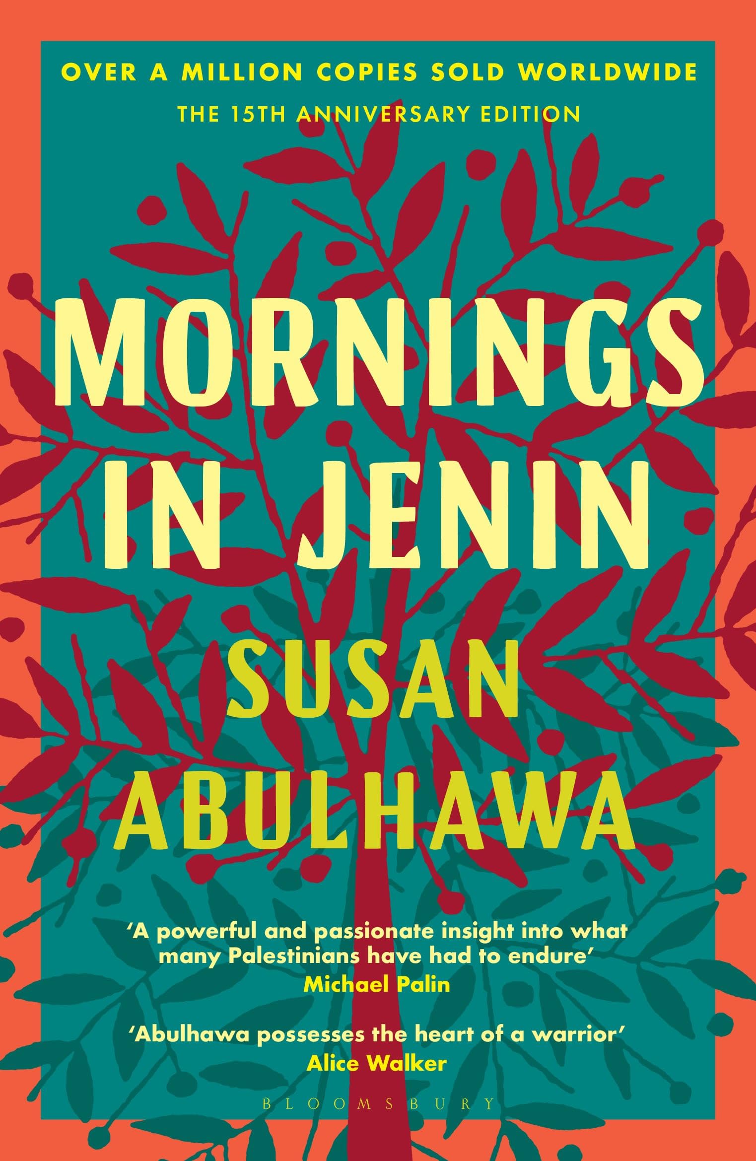 Front cover of the book 'Mornings in Jenin: Over a million copies sold - a classic of modern Palestinian writing' by Susan Abulhawa.