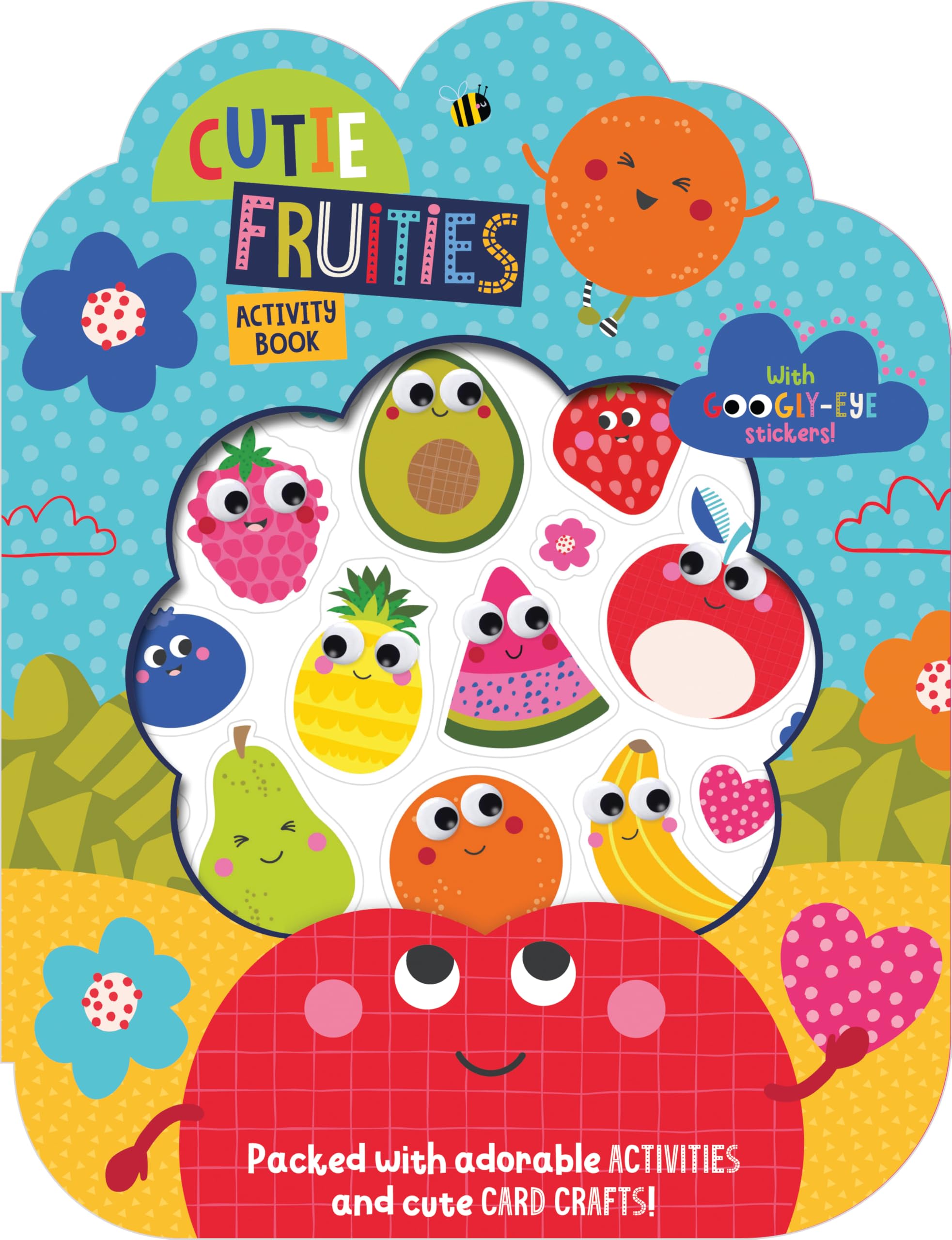 Front cover of the book 'Make Believe Ideas Cutie Fruities Activity Book.' by Make Believe Ideas.