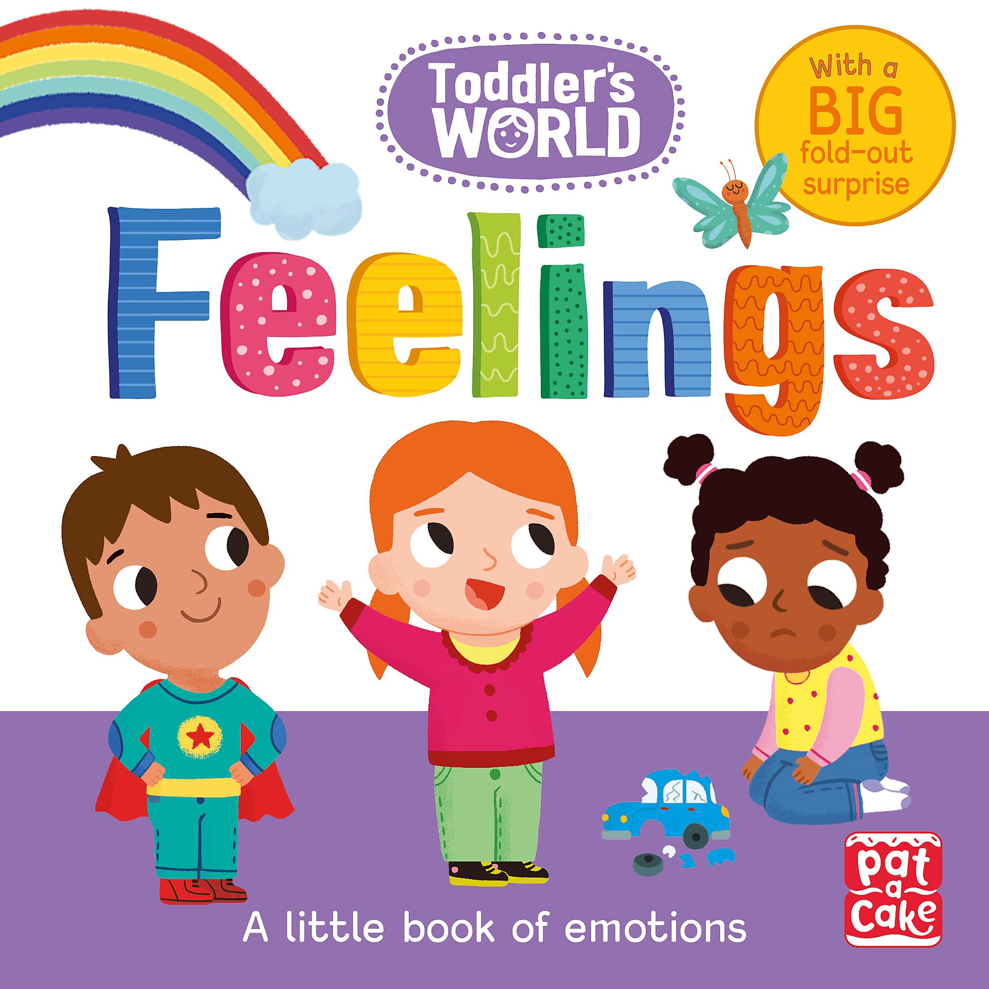 Front cover of the book 'Feelings (Toddler's World)' by Pat-a-Cake Villie Karabatzia.