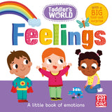 Front cover of the book 'Feelings (Toddler's World)' by Pat-a-Cake Villie Karabatzia.