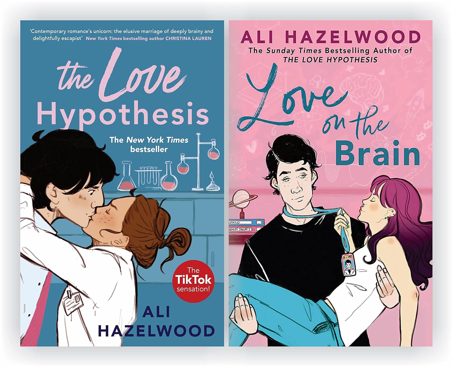 Ali Hazelwood 2 Books Set The Love Hypothesis & Love On The Brain NYBooksHub