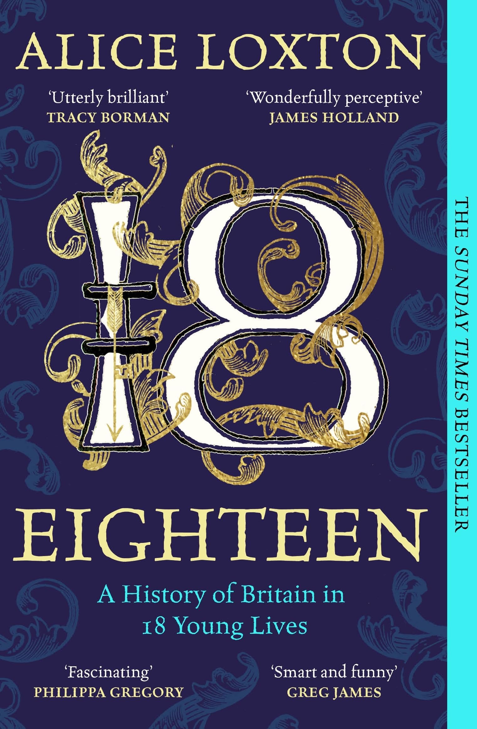 Front cover of the book 'Eighteen: A History of Britain in 18 Young Lives' by Alice Loxton.