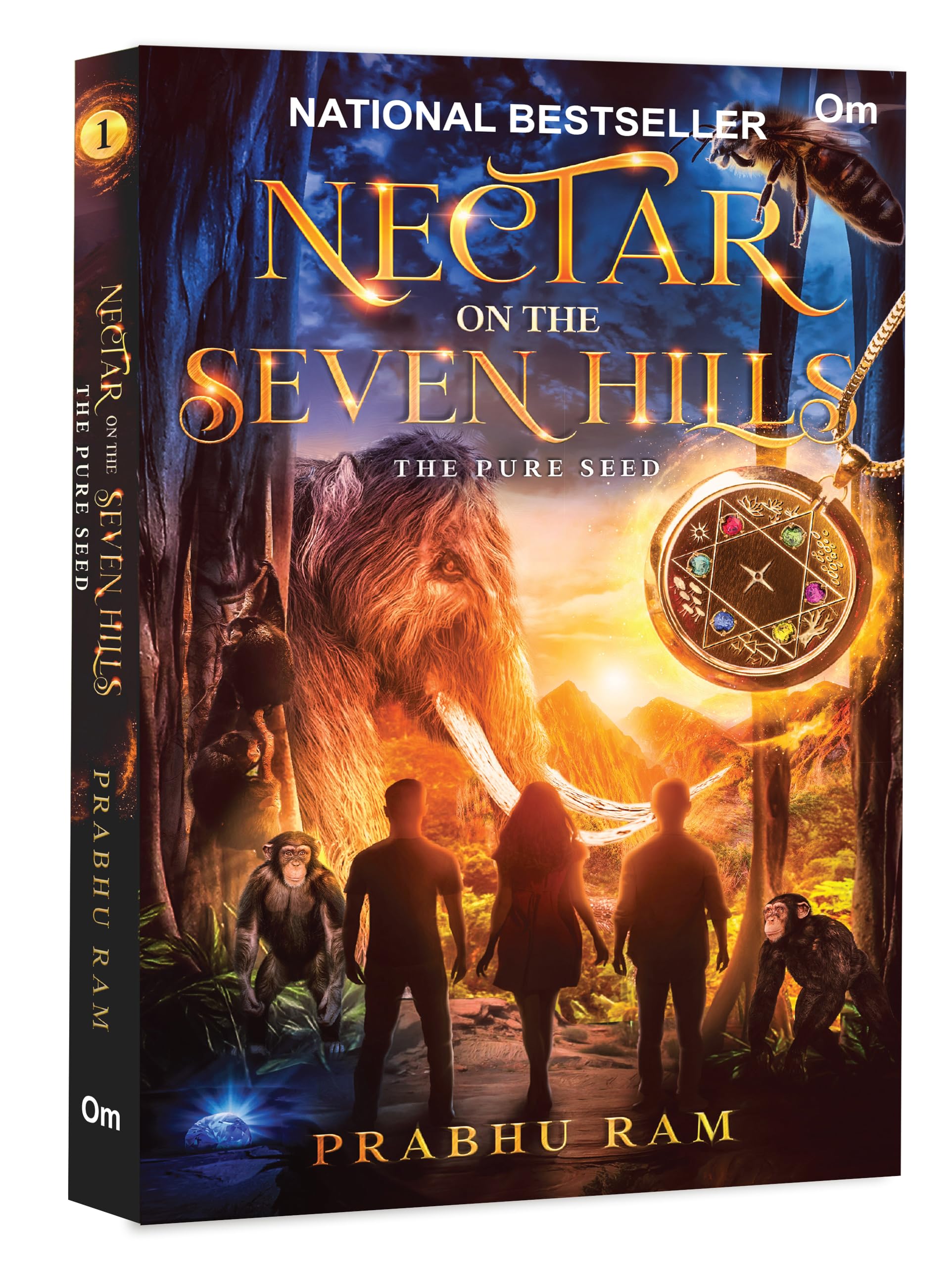 Front cover of the book 'Nectar on the Seven Hills - The Pure Seed - An Epic Fusion of Indian Mythology | Fantasy Adventure' by Prabhu Ram.
