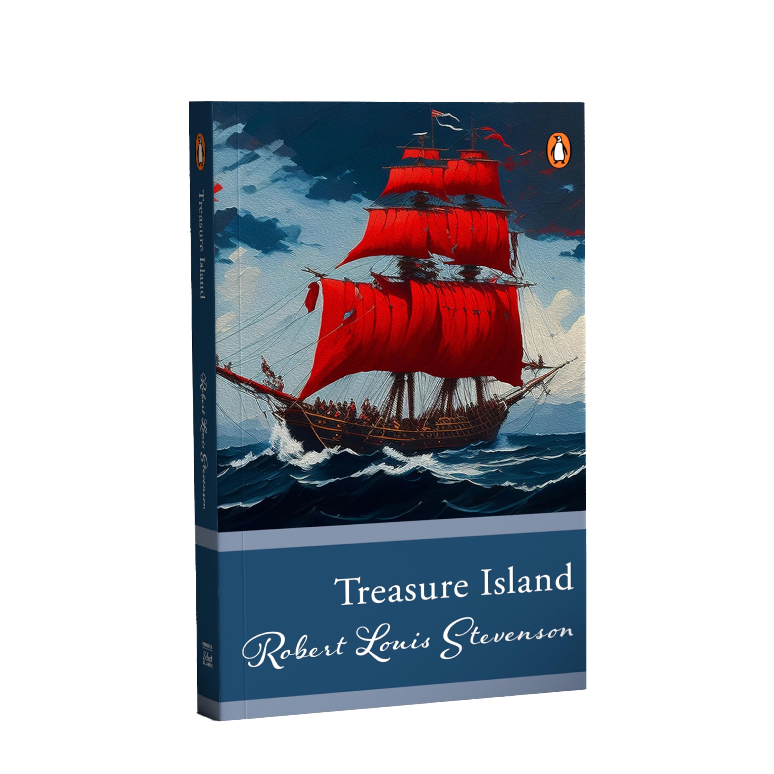 Front cover of the book 'Treasure Island (PB) (Select Classics)' by Robert Louis Stevenson.