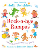 Front cover of the book 'Rock-a-Bye Rumpus MME' by Julia Donaldson.