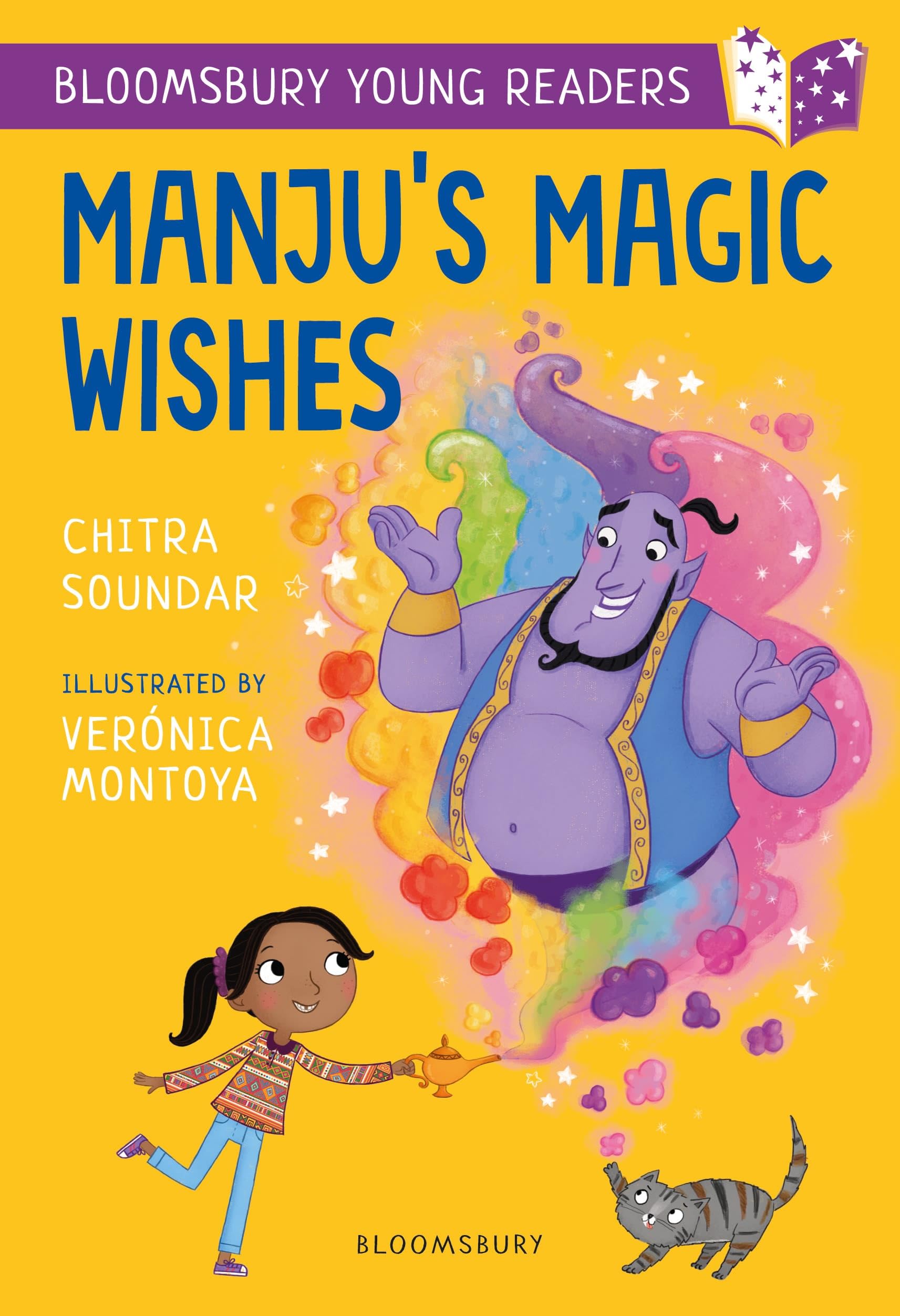 Front cover of the book 'Manju's Magic Wishes: A Bloomsbury Young Reader (Bloomsbury Young Readers)' by Chitra Soundar.
