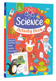 Front cover of the book 'Science Activity Book' by Omkidz.