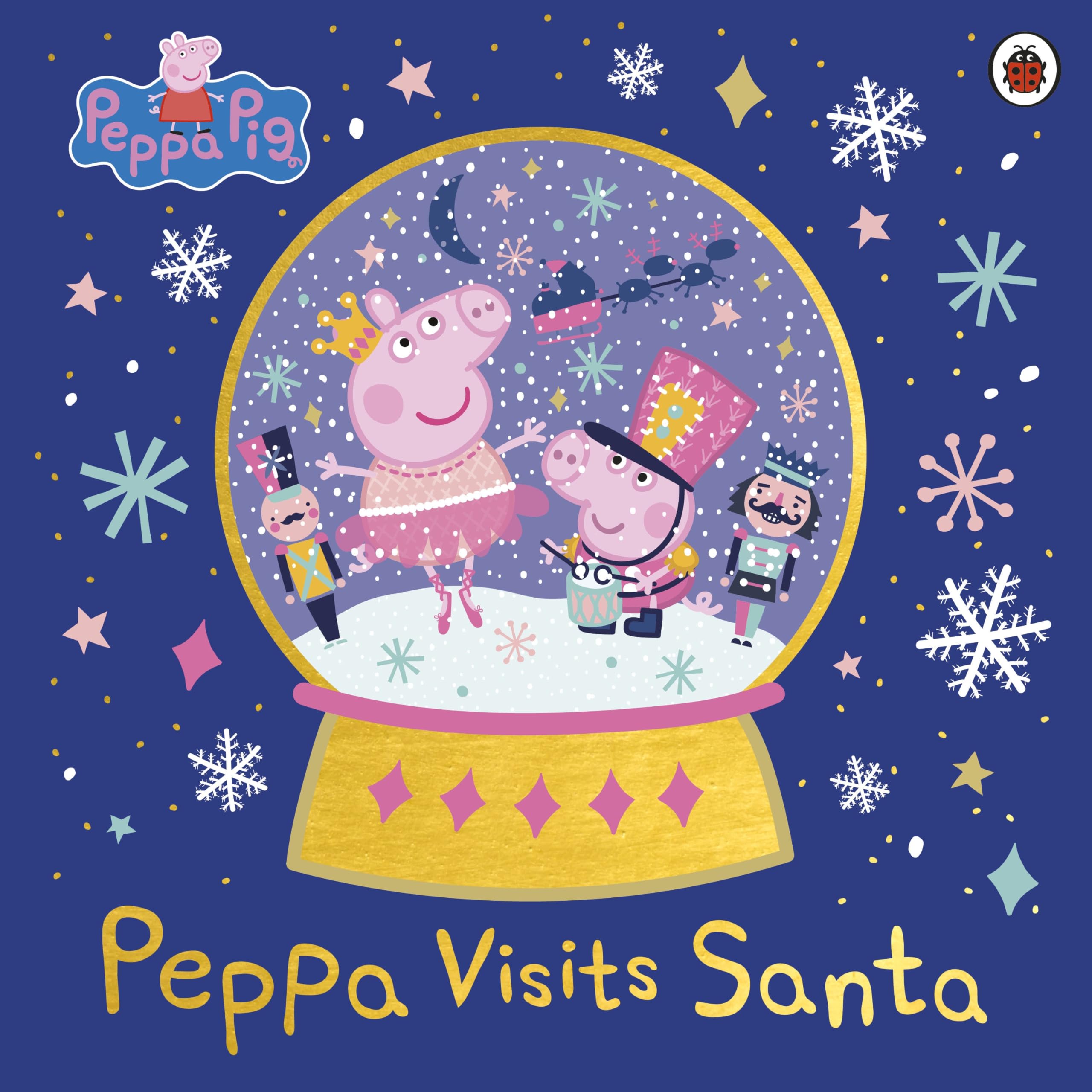 Front cover of the book 'Peppa Pig: Peppa Visits Santa' by Peppa Pig.