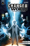 Front cover of the book 'They Changed the World: Bell, Edison and Tesla (Campfire Graphic Novels)' by Helfand Lewis.