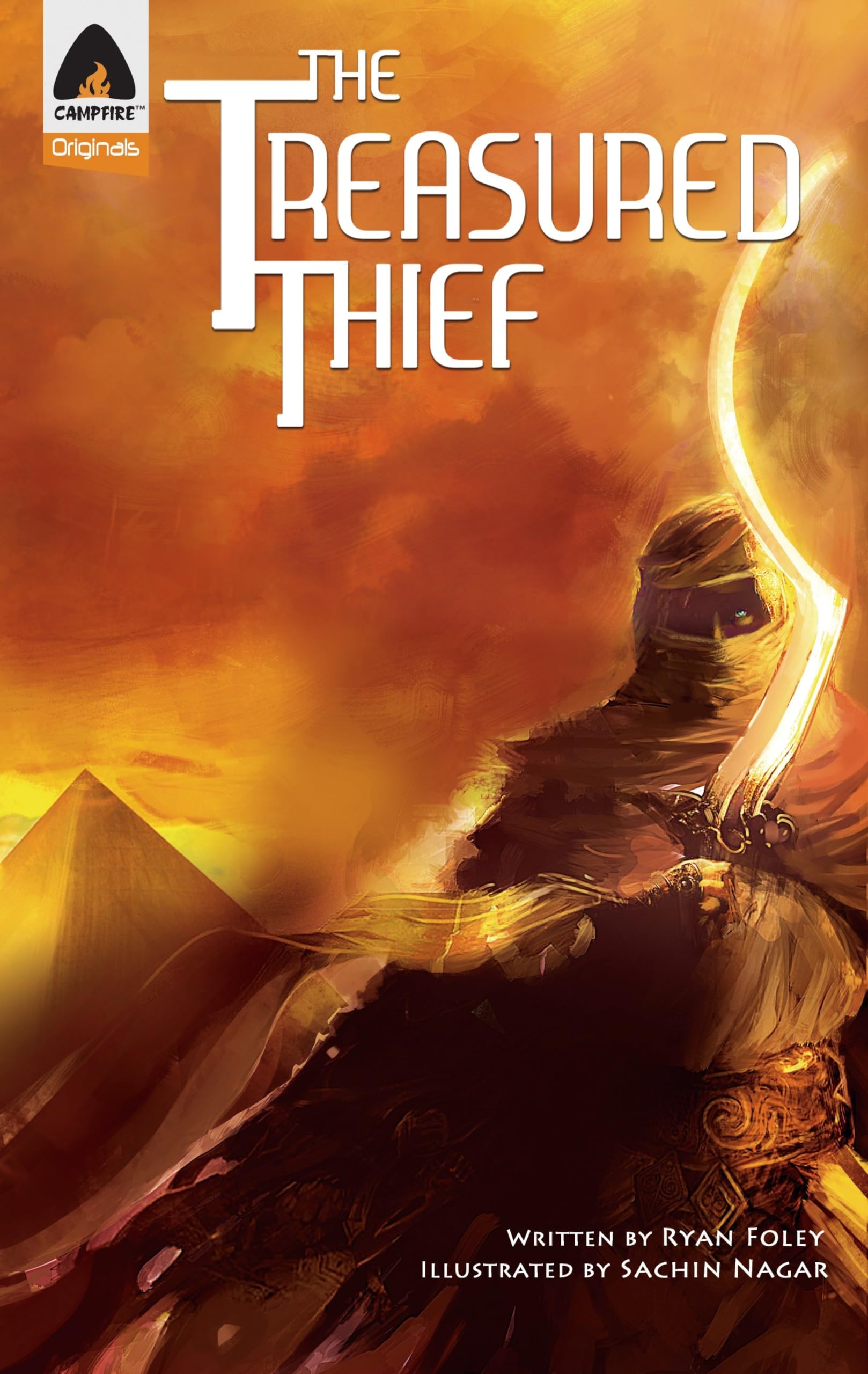 Front cover of the book 'The Treasured Thief: A Graphic Novel (Campfire Graphic Novels)' by Ryan Foley.
