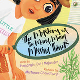 Front cover of the book 'Niyogi Books The Mystery of the Many, Many Missing Things' by Hemangini Dutt Majumder.
