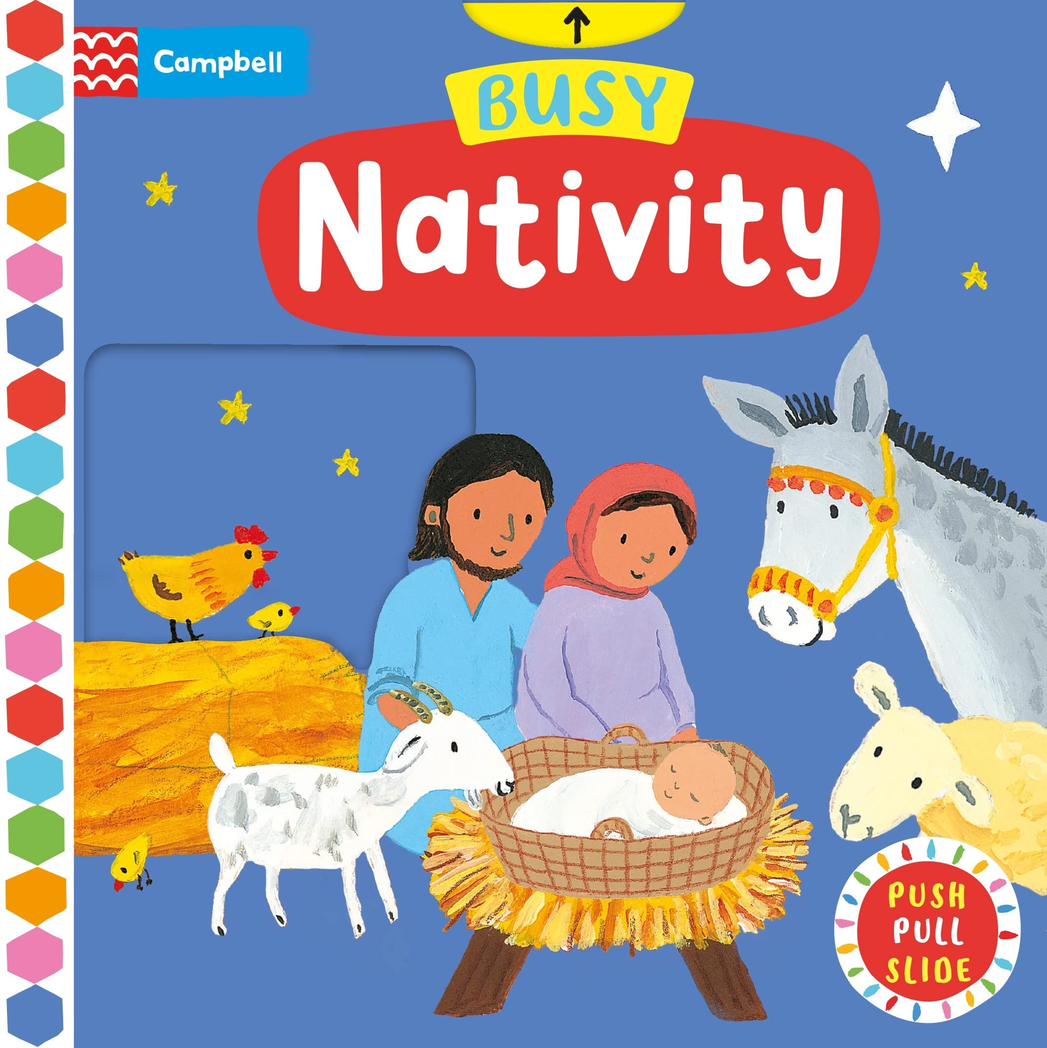 Front cover of the book 'Busy Nativity (Busy Books)' by Campbell Books.