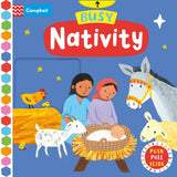 Front cover of the book 'Busy Nativity (Busy Books)' by Campbell Books.