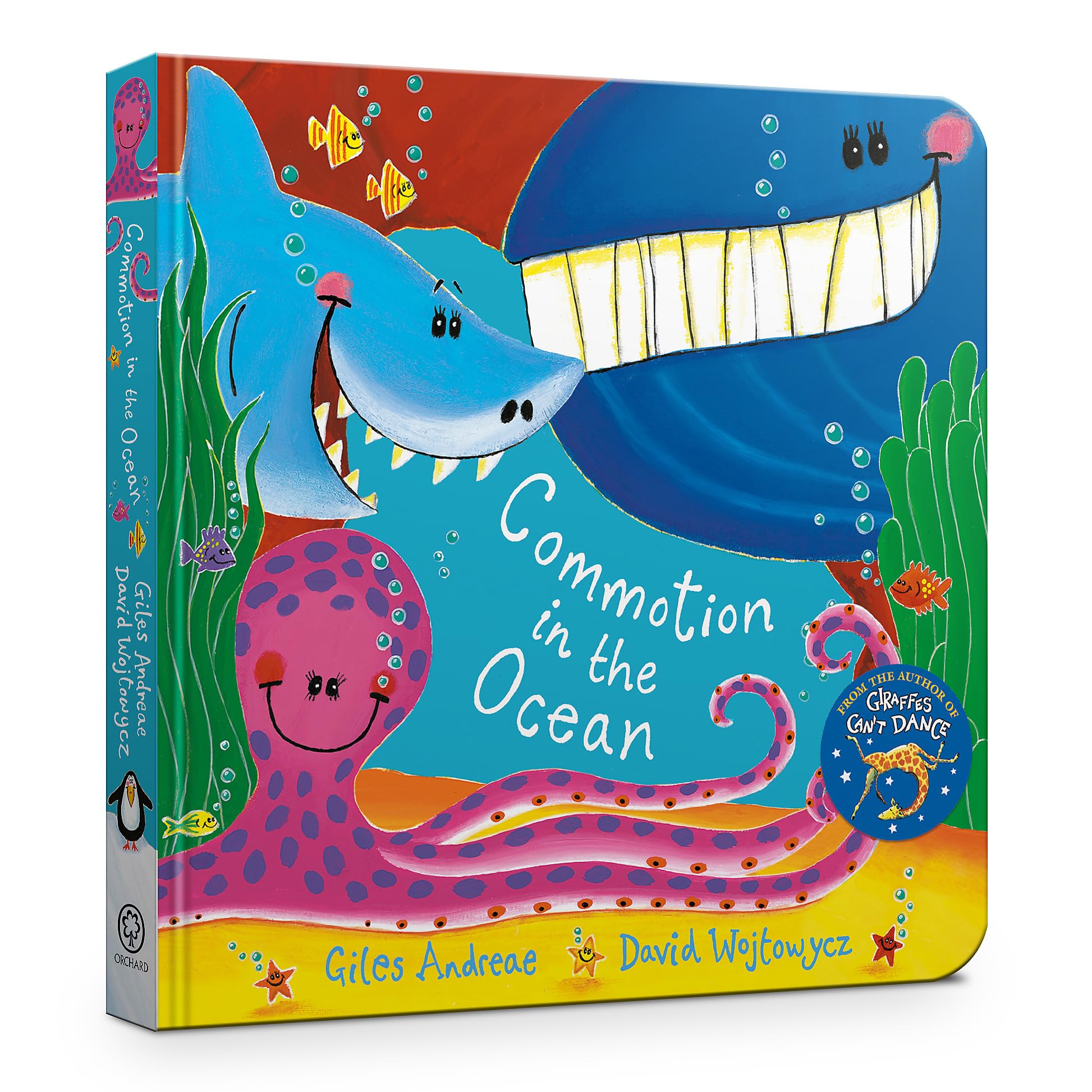 Front cover of the Board Book book 'Commotion in the Ocean Board Book' by Andreae, Giles.