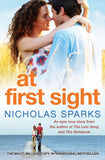 Front cover of the book 'at first sight' by Nicholas Sparks.