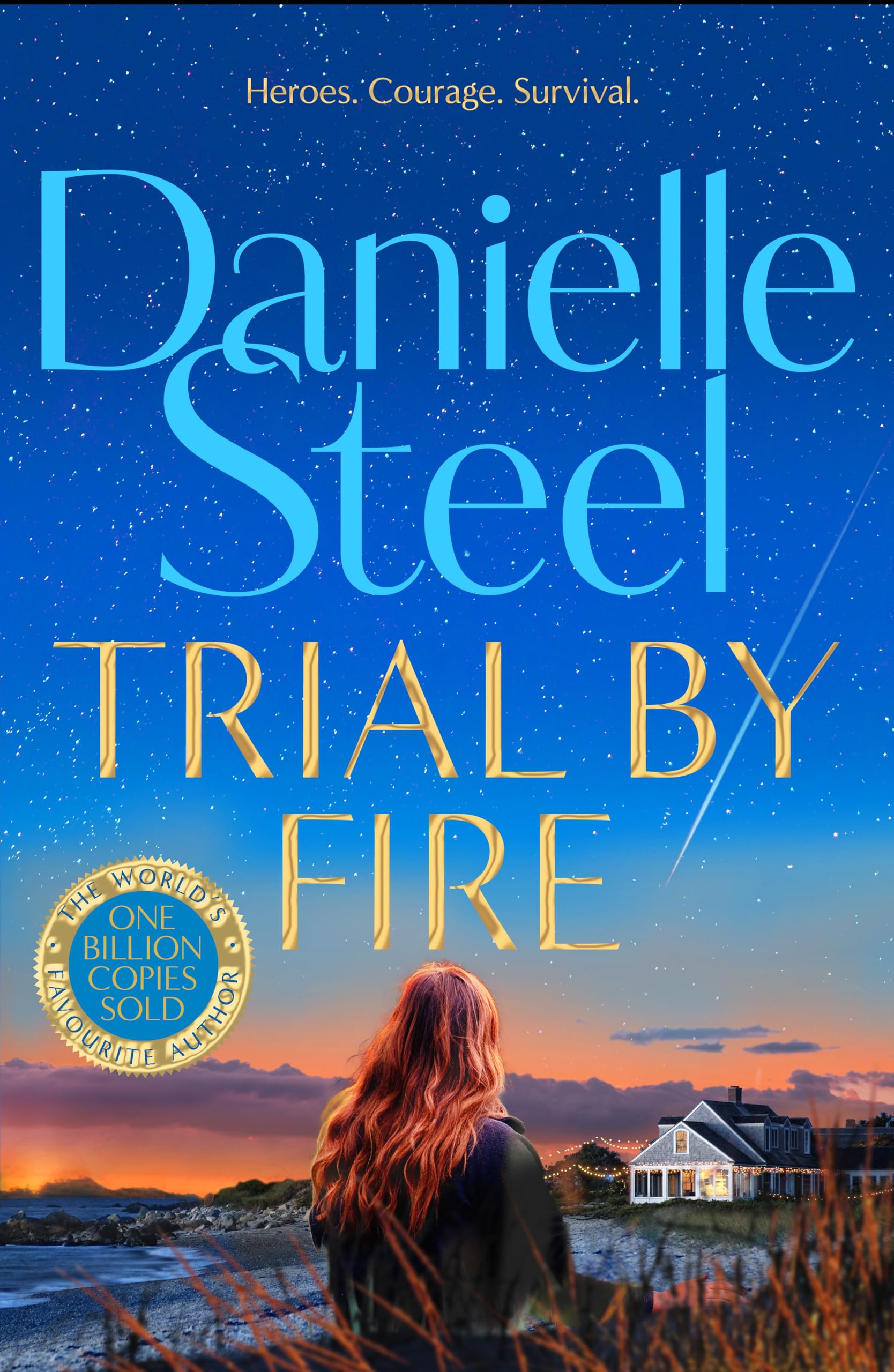 Front cover of the book 'Trial by Fire' by Danielle Steel.