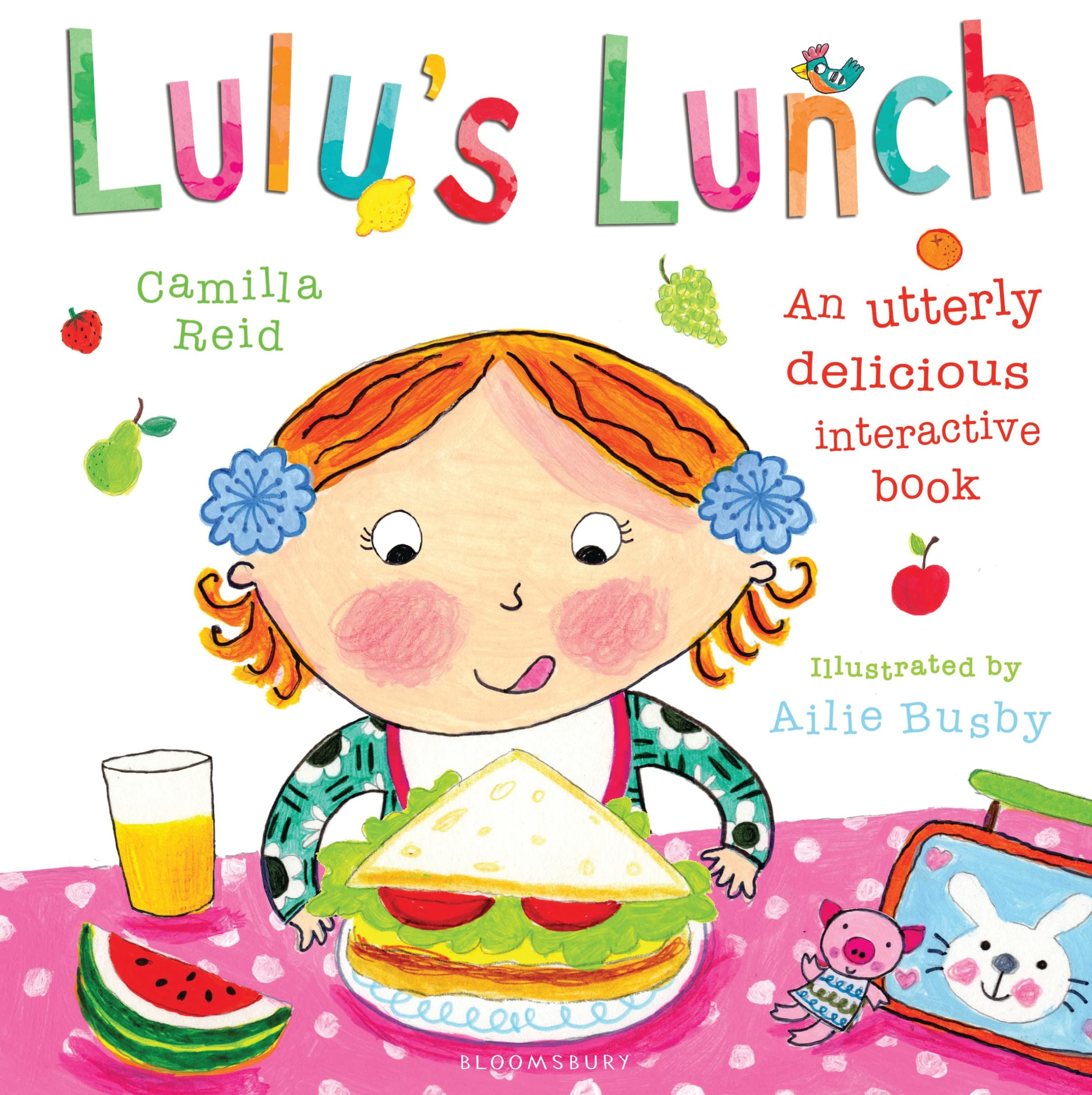Front cover of the book 'Lulus Lunch' by Camilla Reid.