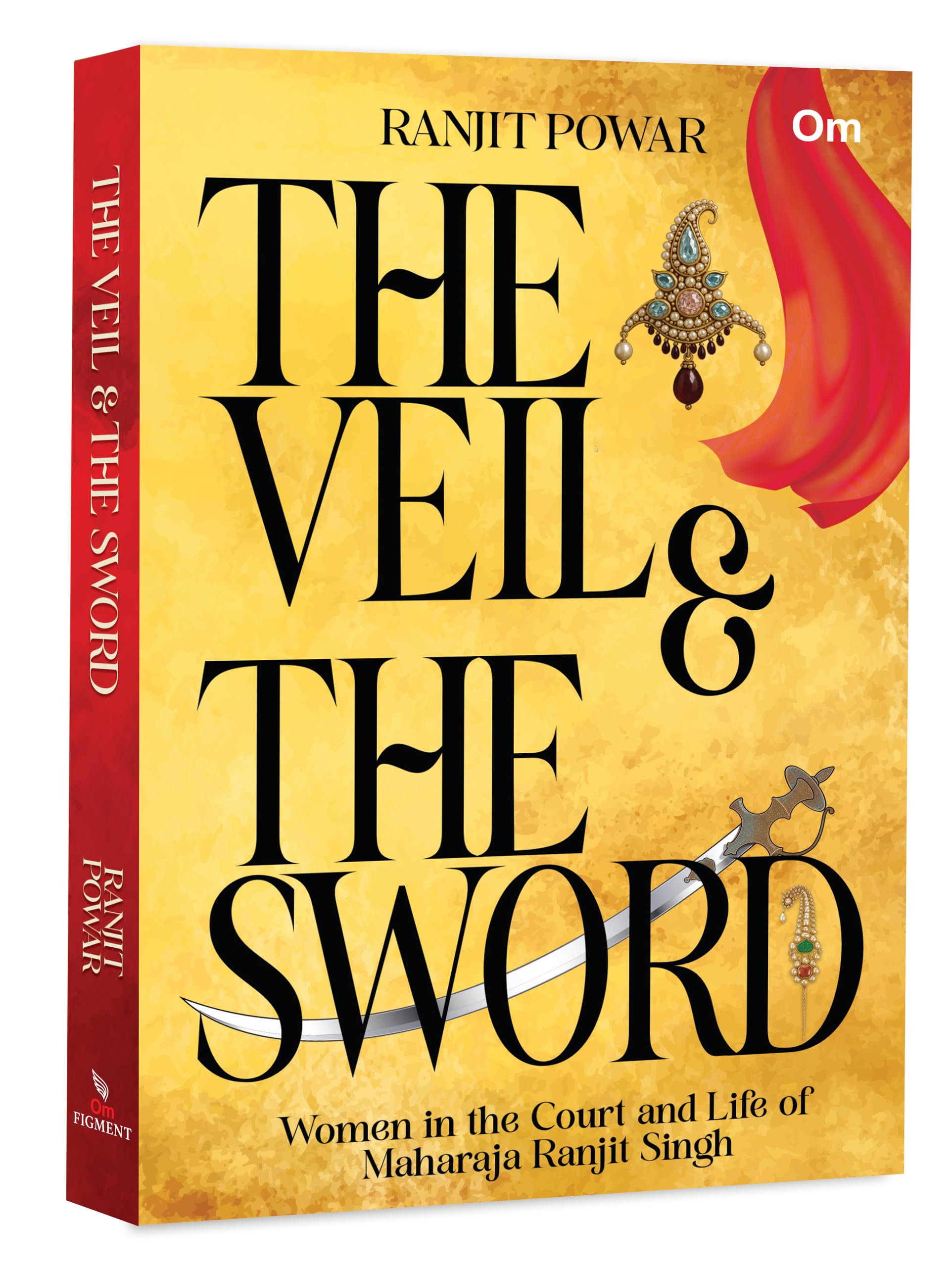 Front cover of the book 'The Veil & The Sword' by Ranjit Powar.