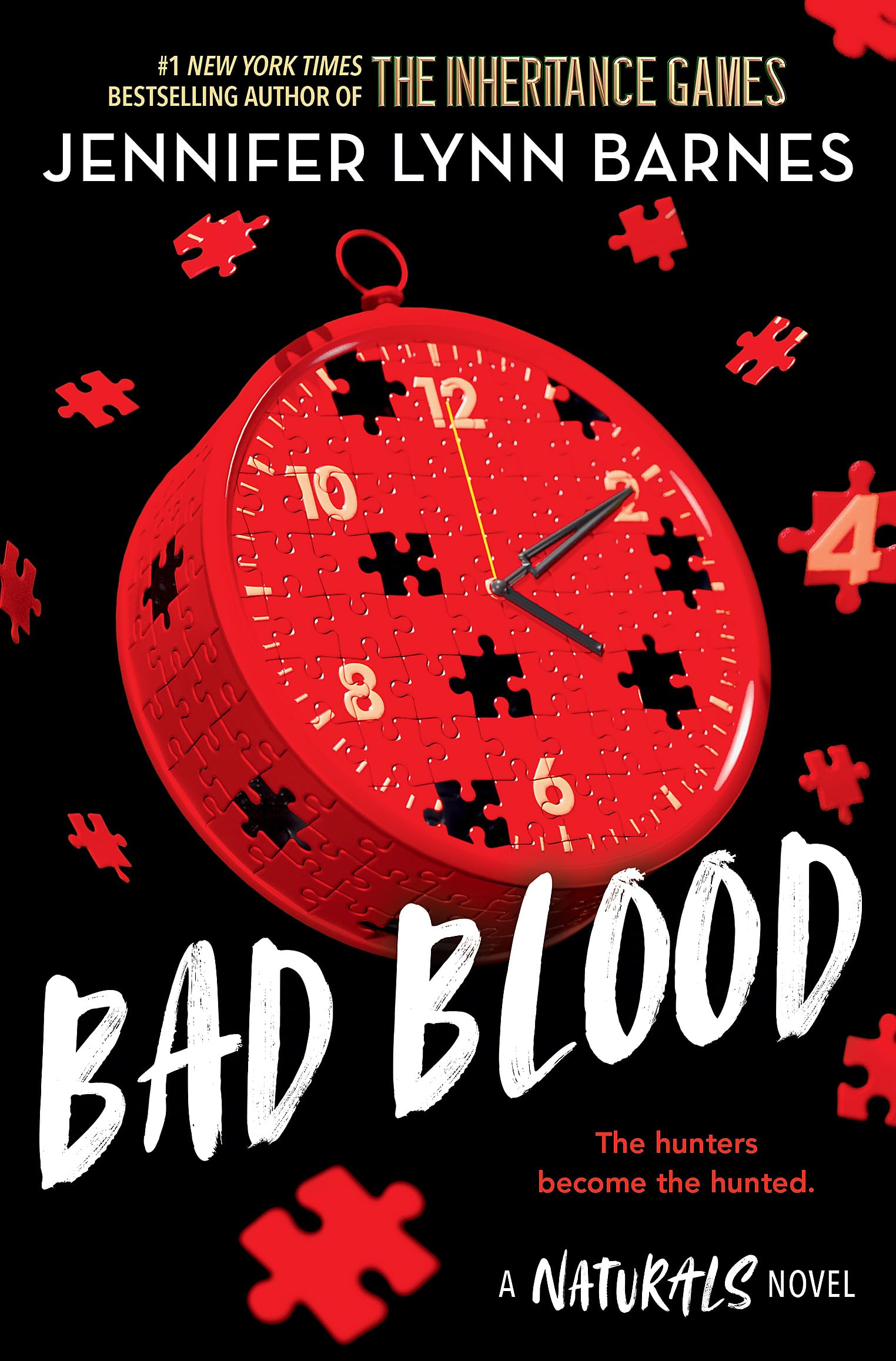 Front cover of the book 'The Naturals: Bad Blood: Book 4 in this unputdownable mystery series from the author of The Inheritance Games' by Jennifer Lynn Barnes.