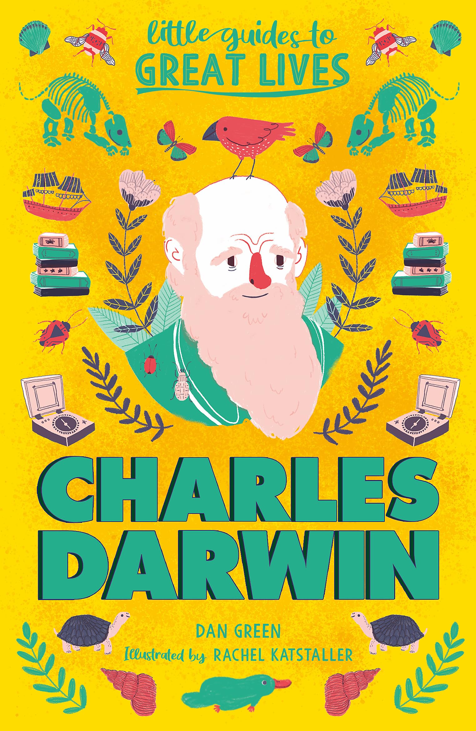 Front cover of the book 'Charles Darwin (Little Guides to Great Lives) /anglais' by Dan Green.