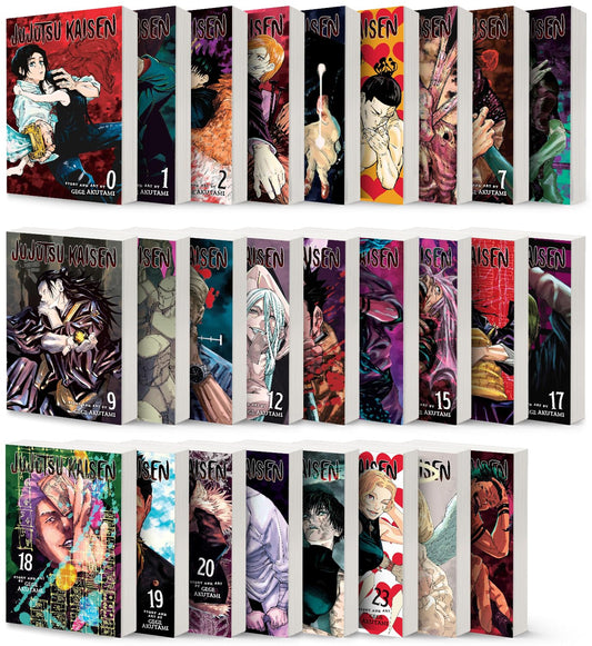 Jujutsu Kaisen Manga Vol 0 25 English Full Loose Set Jjk Sorcery Comic Series By Gege Akutami ?? Bonus Free Manga Themed Wall Poster - NYBooksHub