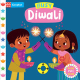 Front cover of the book 'Campbell Books Busy Diwali The perfect gift to celebrate Diwali with your toddler! (Campbell Busy Books).' by Campbell Books.