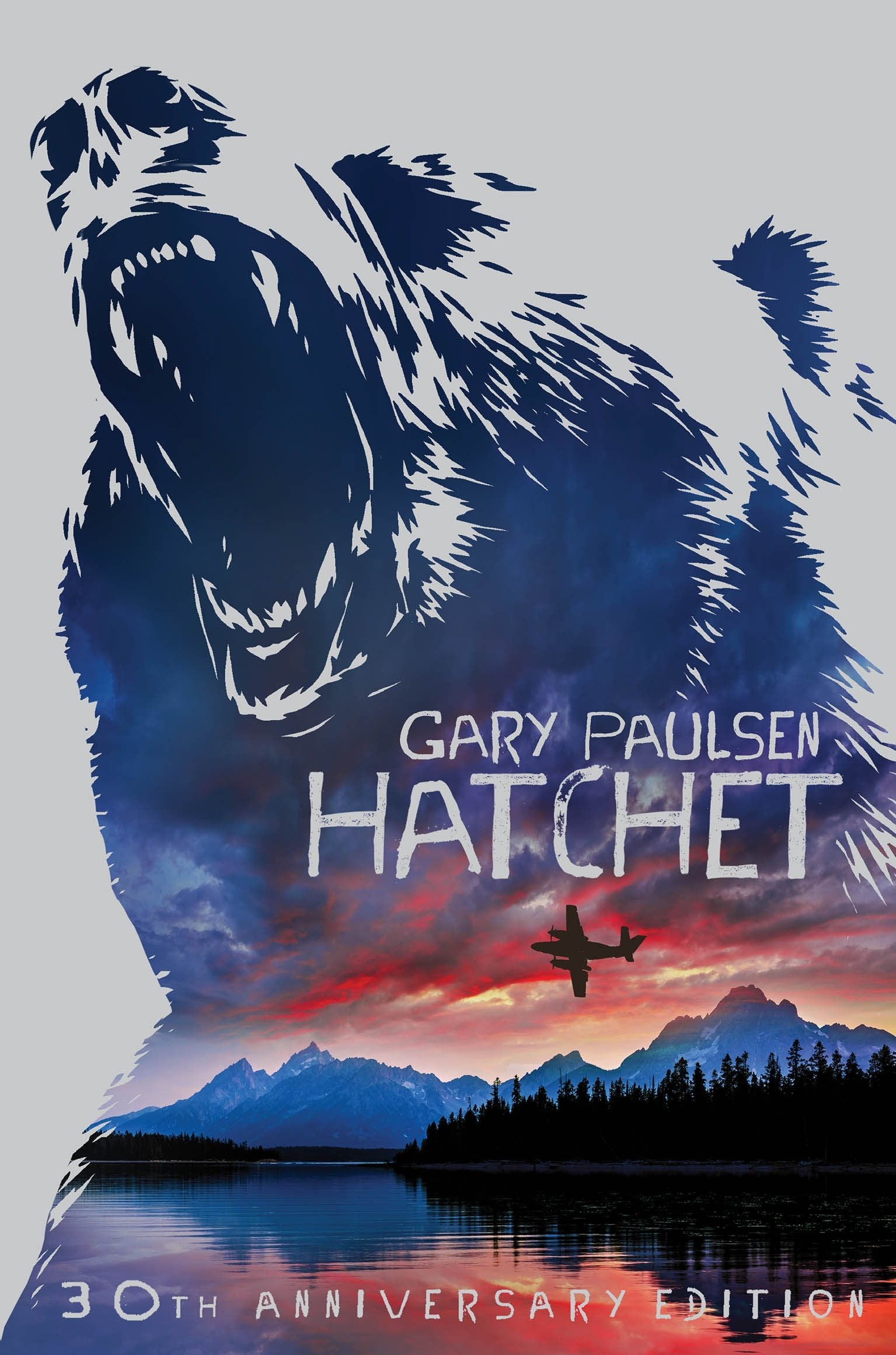 Front cover of the book 'Hatchet 30th Anniversary Edition' by Gary Paulsen.