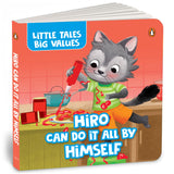 Front cover of the book 'Little Tales Big Values: Hiro Can Do It All by Himself: Delightful Stories Instilling Values and Morals | Book for 2+ [P' by Pengiun.