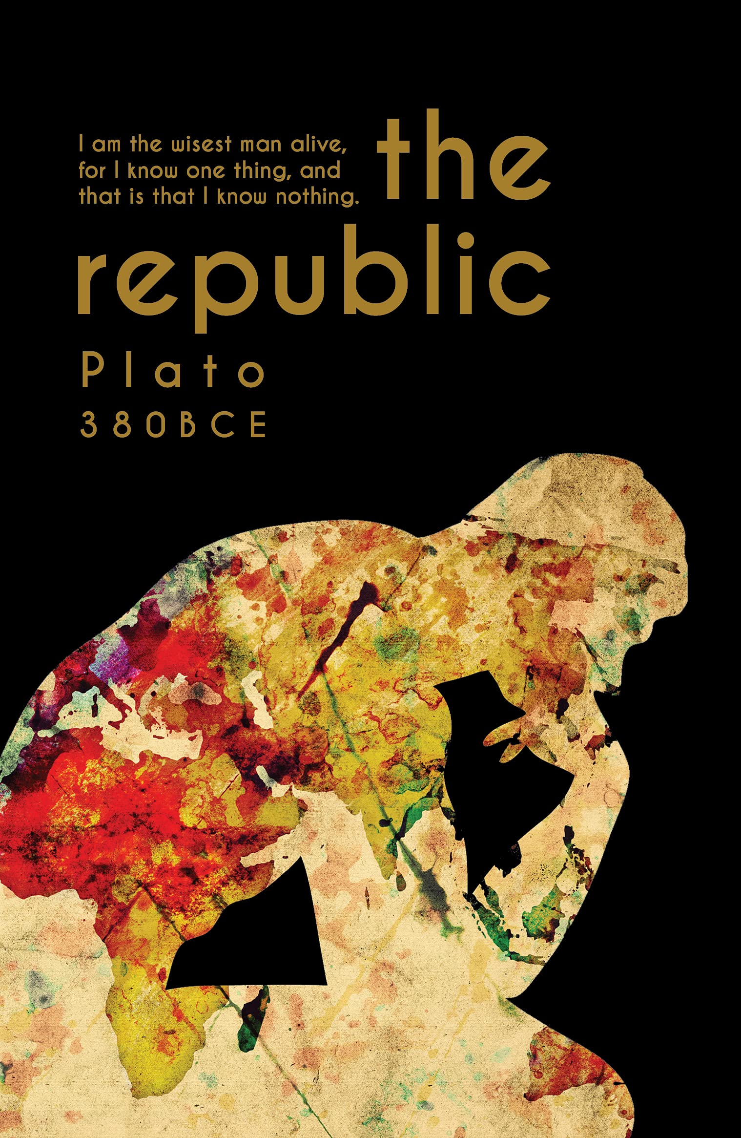 Front cover of the book 'The Republic - Pirates Enhanced Classics - Original, Unabridged, Gilded Collectable Edition' by Plato.