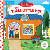 Front cover of the book 'The Three Little Pigs (First Stories)' by Campbell Books.