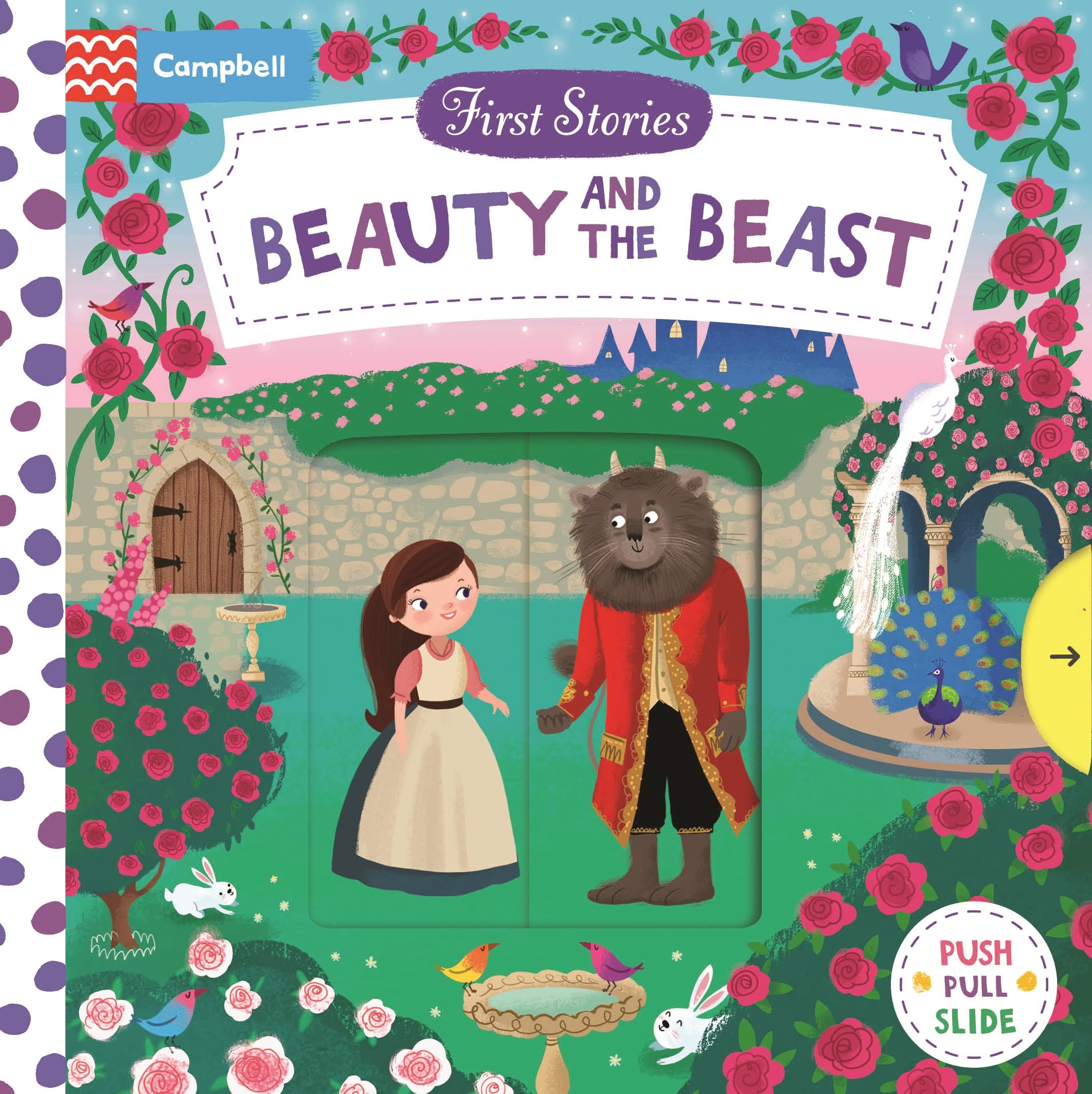 Front cover of the book 'Beauty and the Beast (First Stories)' by Campbell Books.