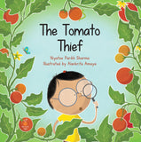 Front cover of the book 'tomato thief' by Niyatee Parikh Sharma.