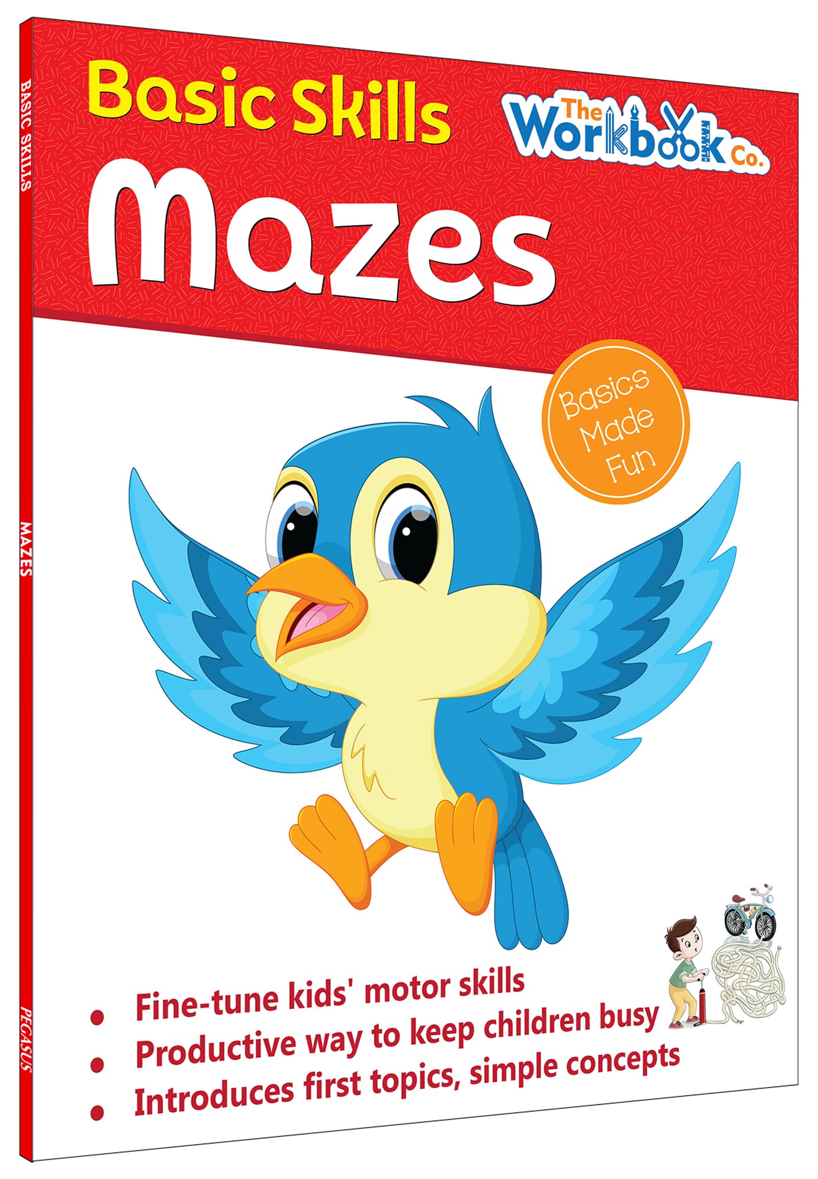 Front cover of the book 'Mazes - Basic Skills' by Pegasus.