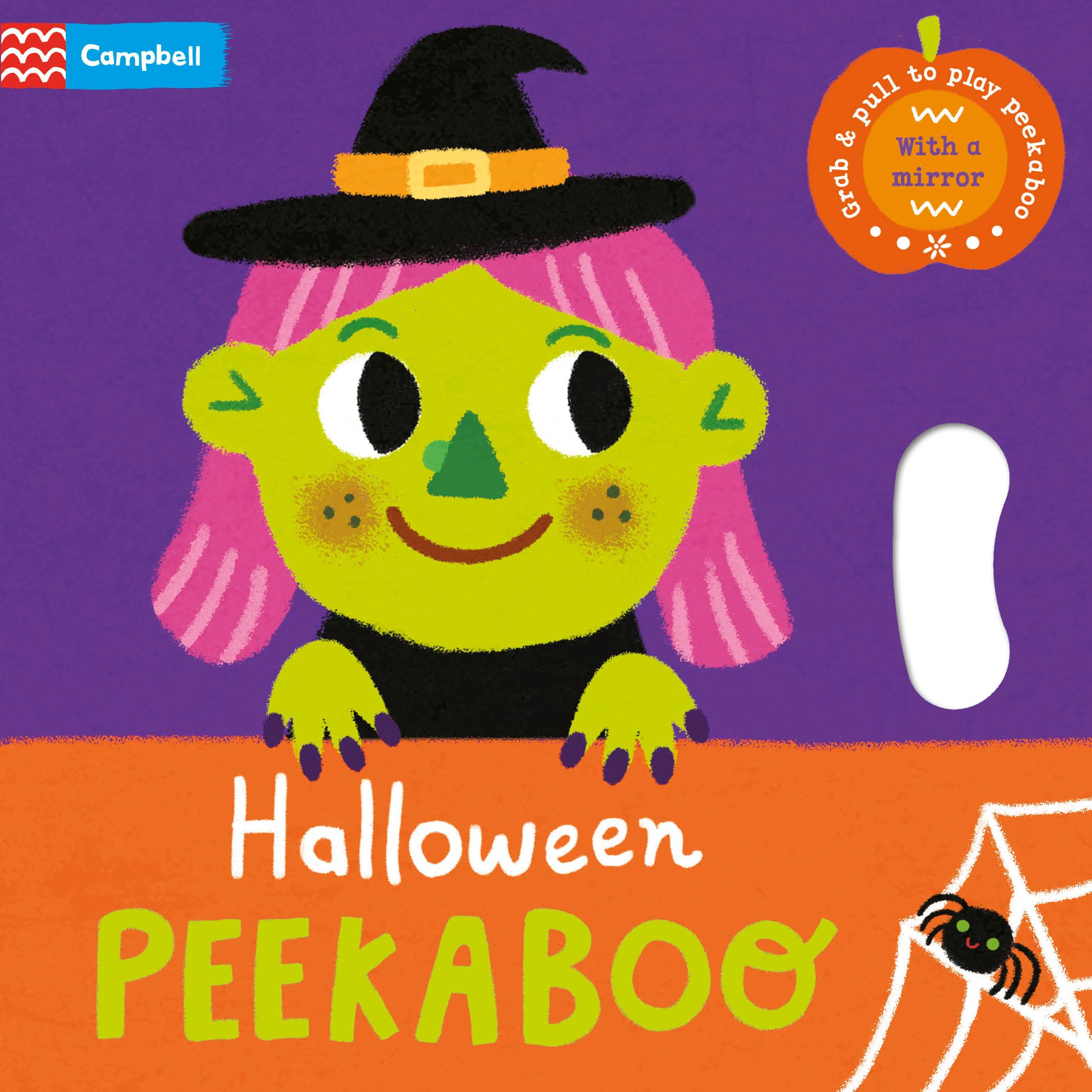 Front cover of the book 'Campbell Books Ltd Halloween Peekaboo With grab-and-pull pages and a mirror - the perfect Halloween gift for babies!.' by Campbell Books, Grace Habib.