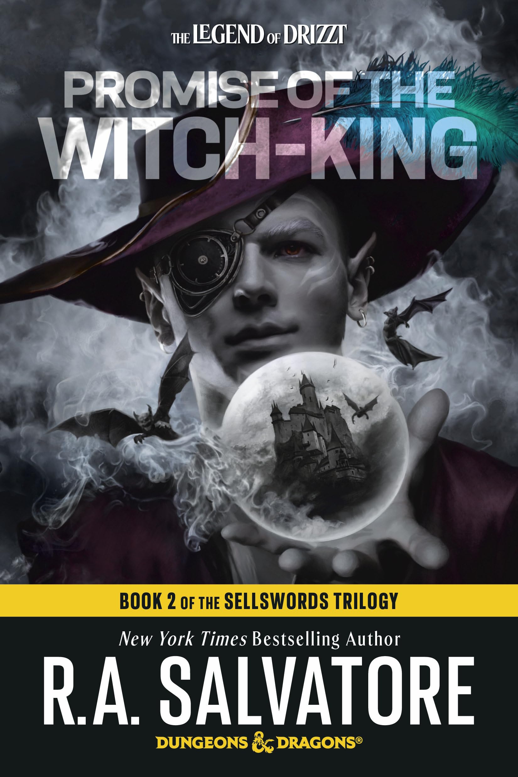 Front cover of the book 'Promise of the Witch-King: Dungeons & Dragons: Book 2 of The Sellswords Trilogy (The Legend of Drizzt)' by Salvatore, R A.