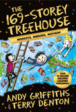 Front cover of the book 'Macmillan Childrens Books The 169-Storey Treehouse Monkeys, Mirrors, Mayhem! (The Treehouse Series).' by Andy Griffiths, Terry Denton.