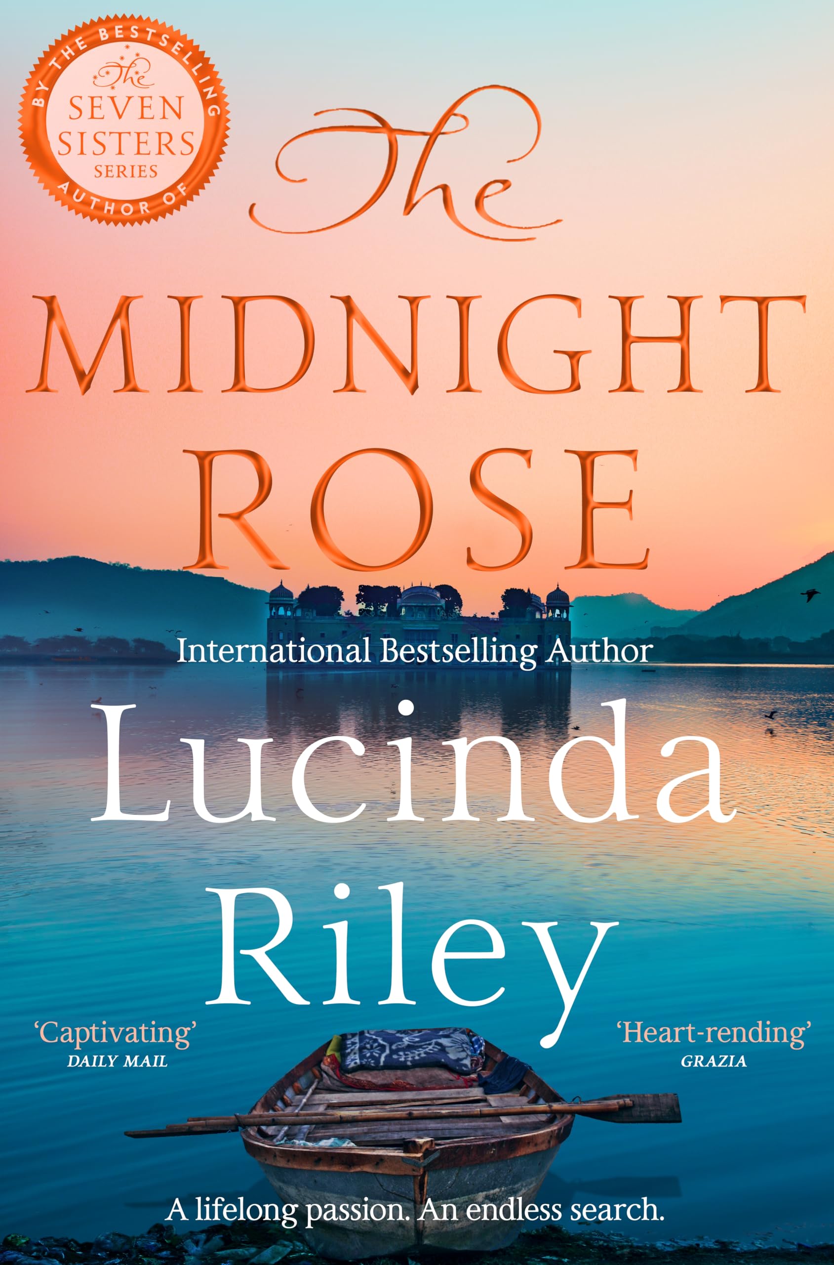 Front cover of the book 'The midnight rose' by Lucinda Riley.