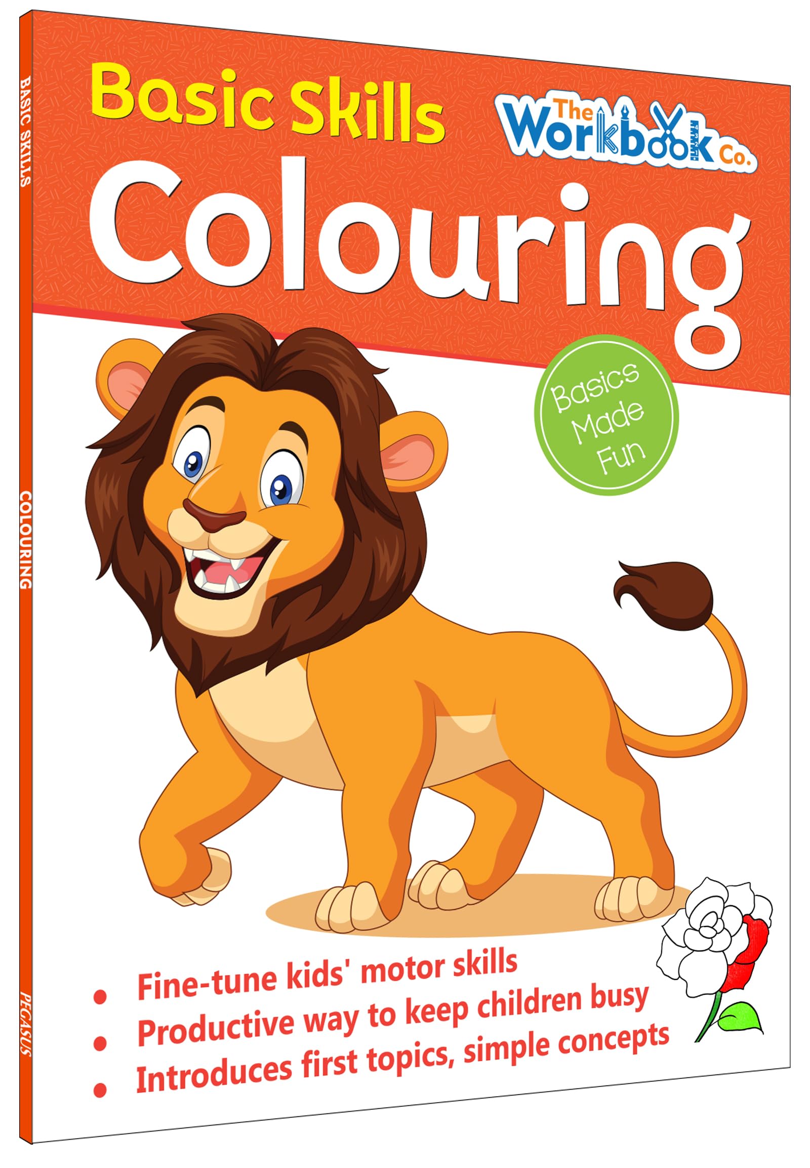 Front cover of the book 'Colouring - Basic Skills' by Pegaus.