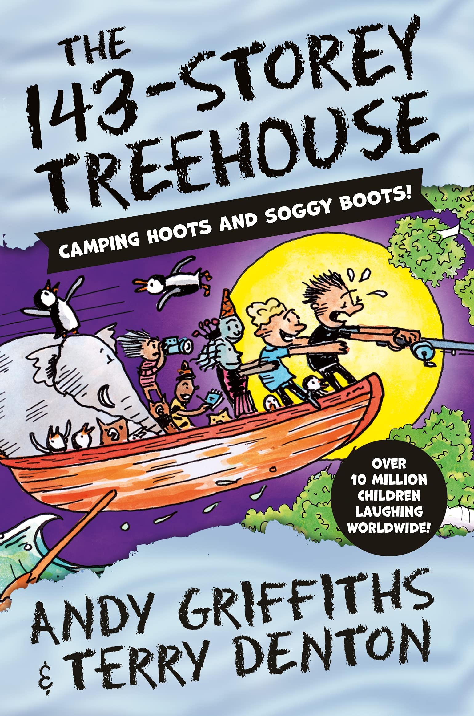 Front cover of the book 'The 143-Storey Treehouse' by Andy Griffiths.