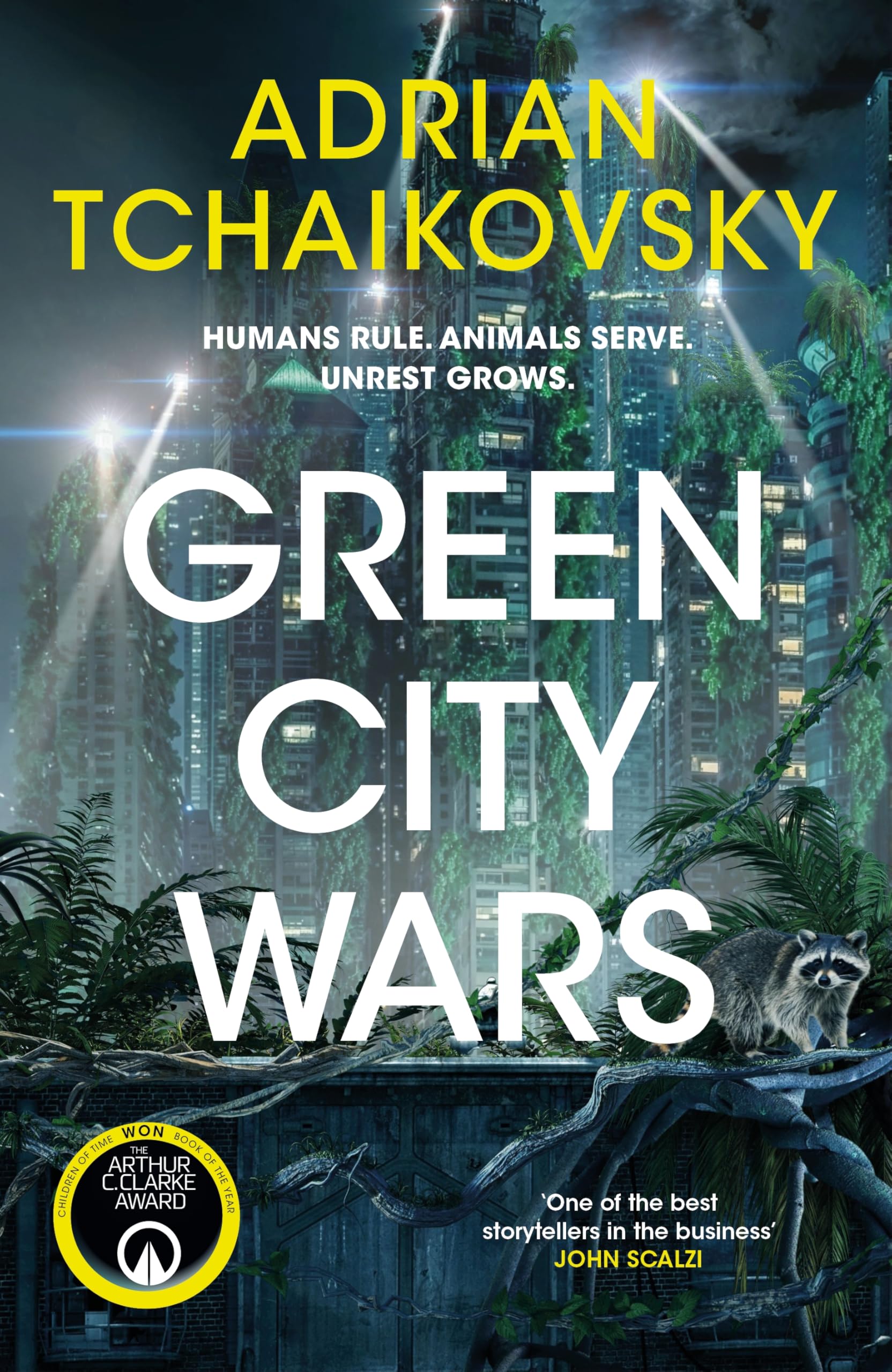 Front cover of the book 'Green City Wars' by Adrian Tchaikovsky.
