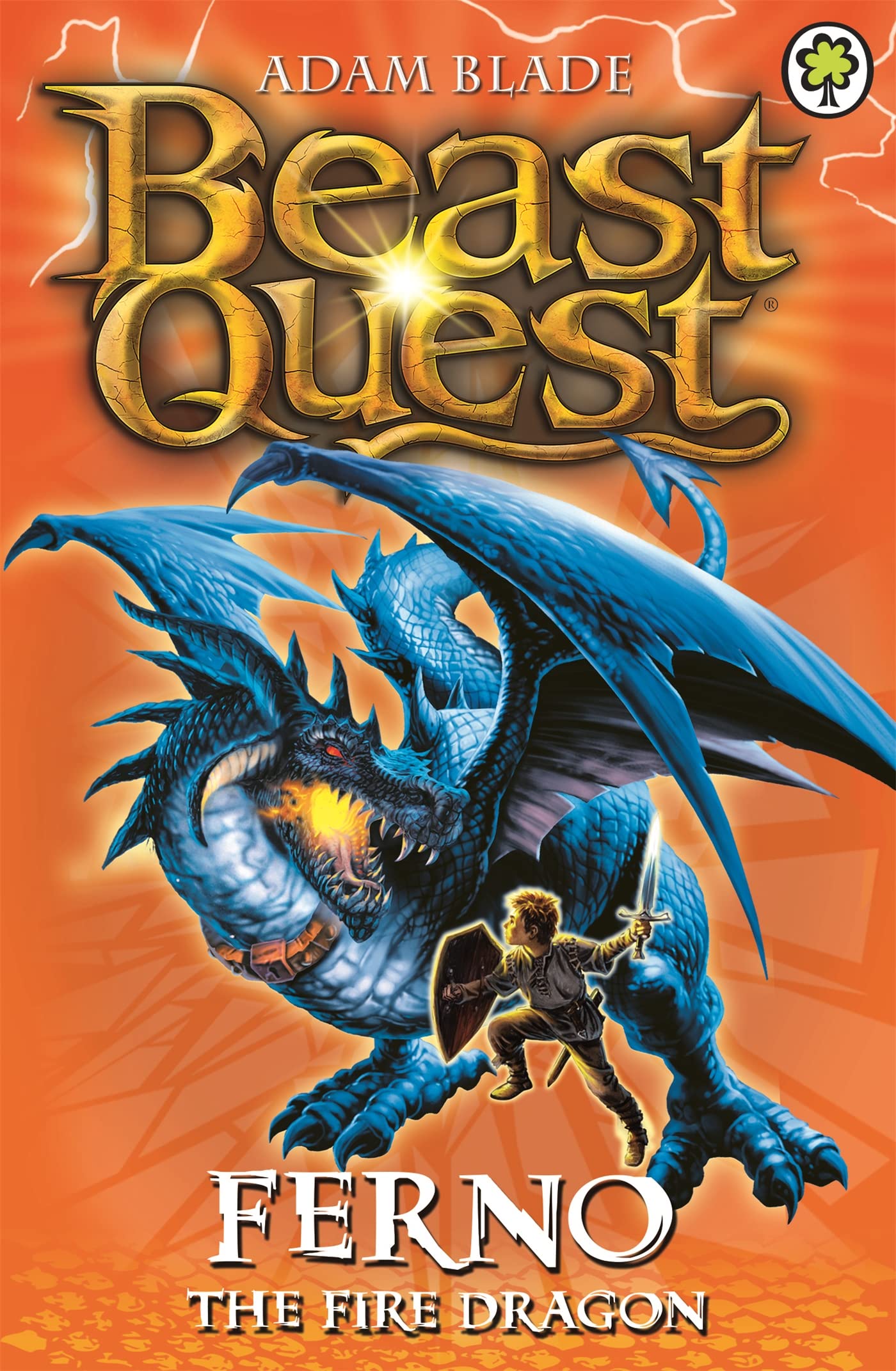 Front cover of the book 'Ferno the Fire Dragon' by Blade Adam.